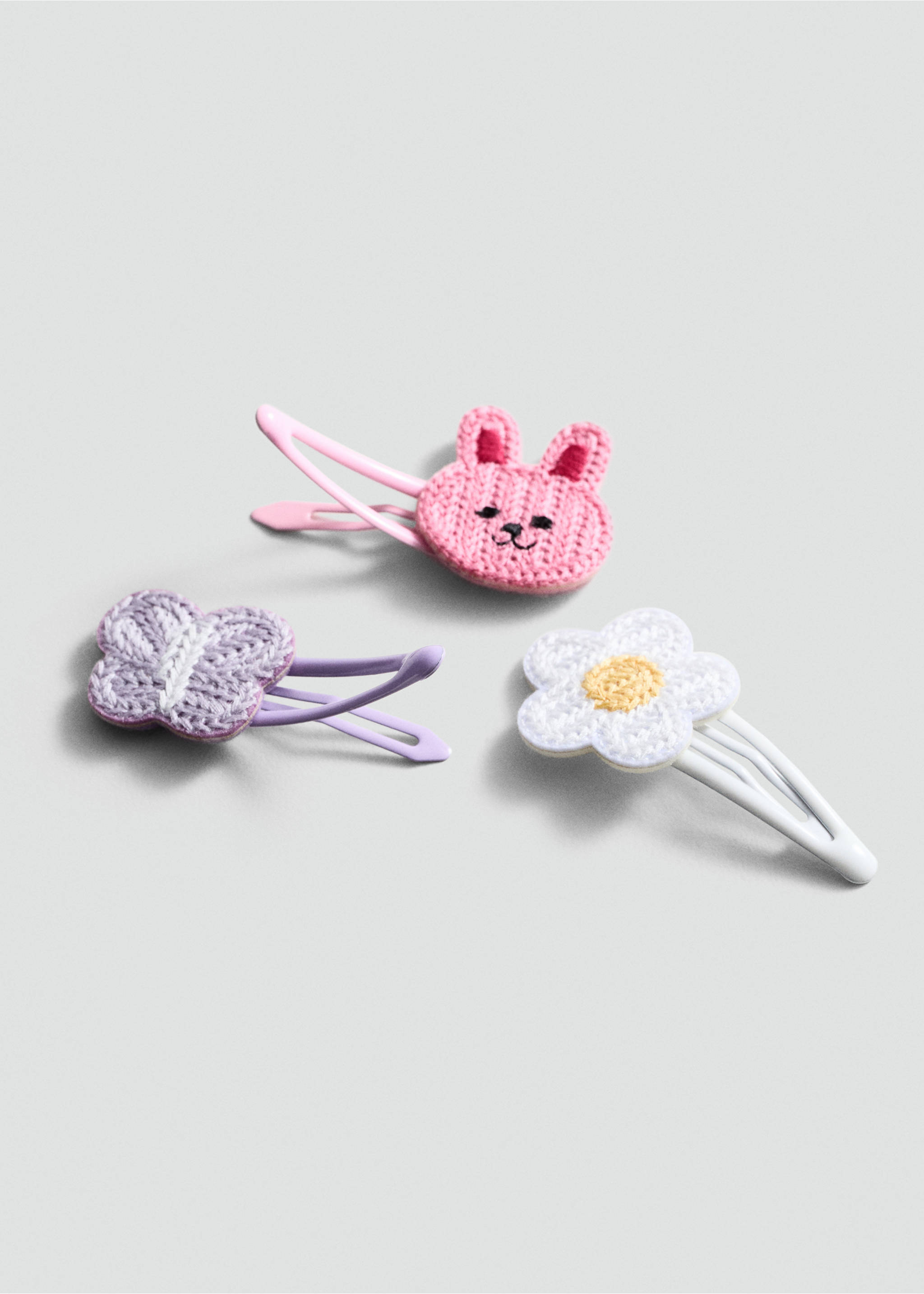 Hairclip 3 pack - Medium plane, Pink. Ref: 77080372-00.