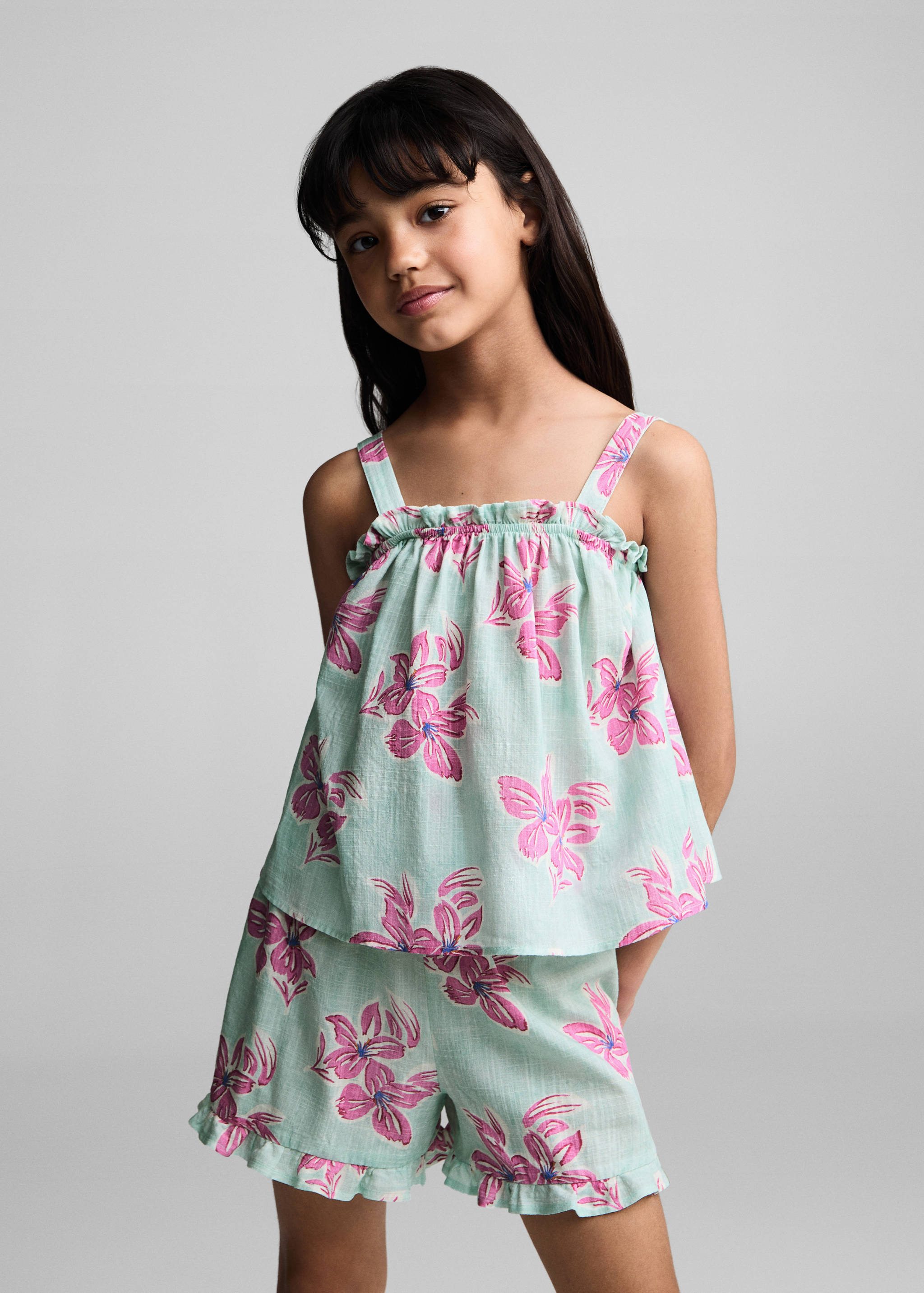 Top imprimé floral - Plan moyen