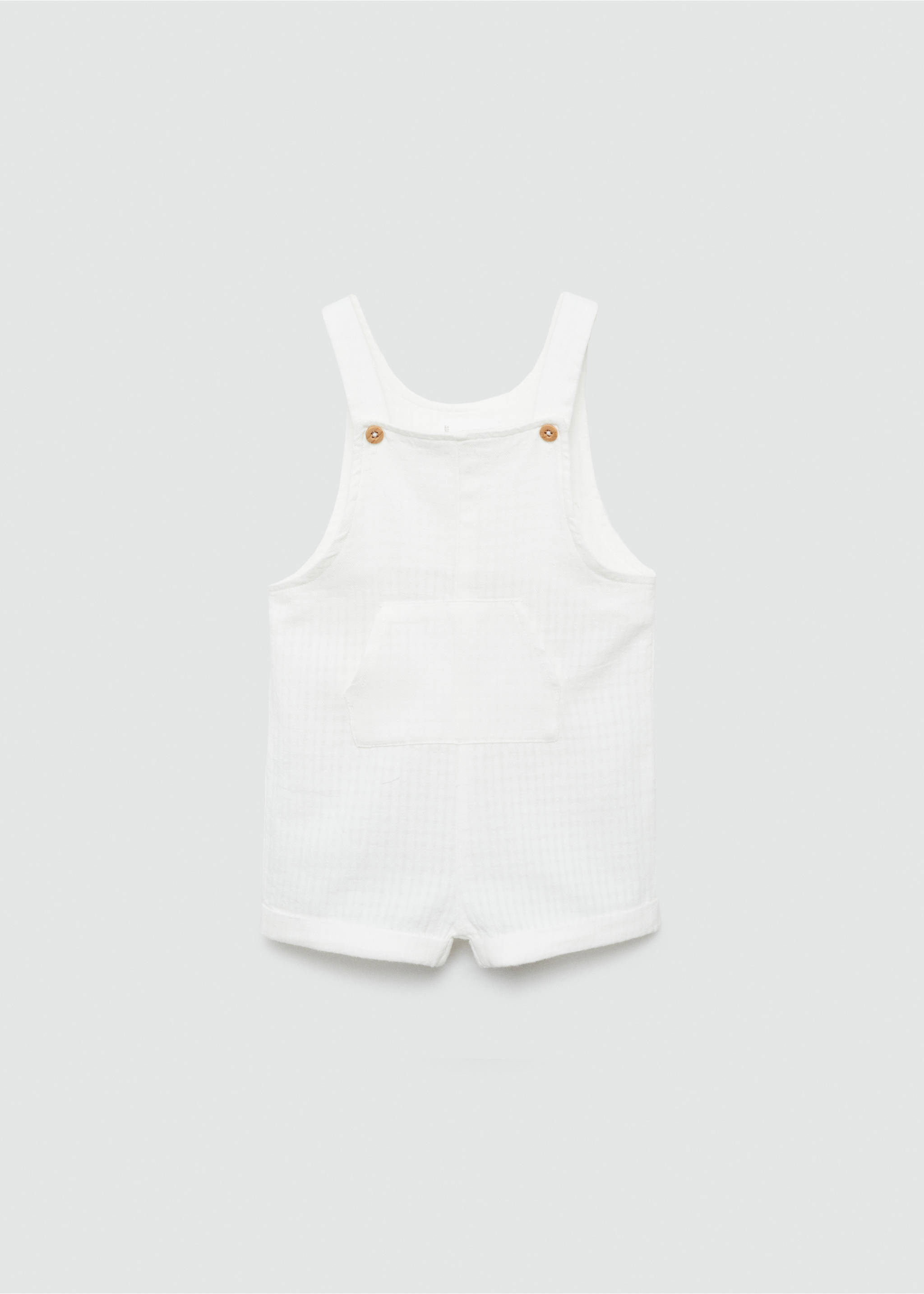 Short cotton dungarees - Article without model, Off White. Ref: 77080381-00.