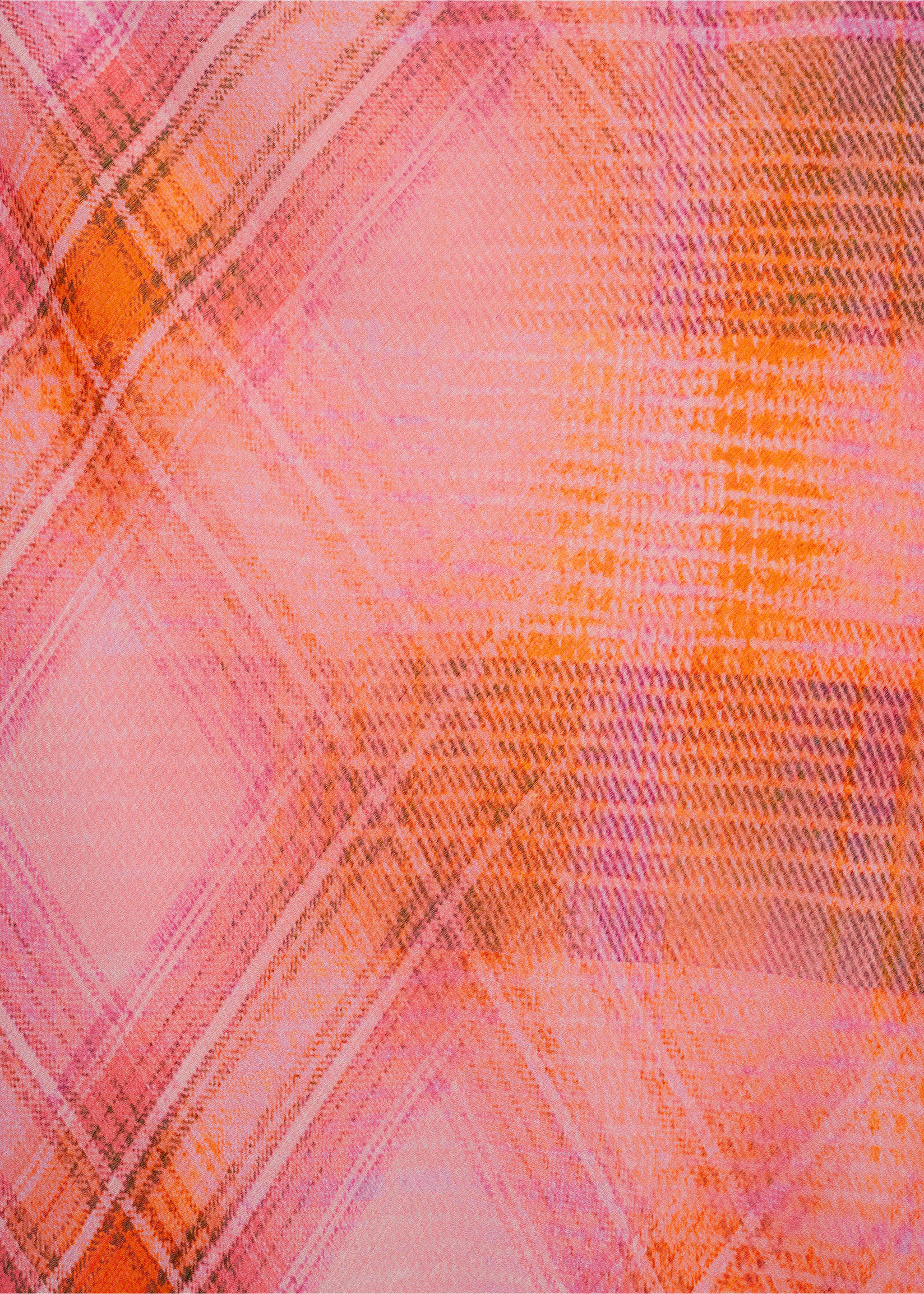 Saia comprida estampada - Pormenor do artigo 0, Laranja. Ref: 77080383-00.