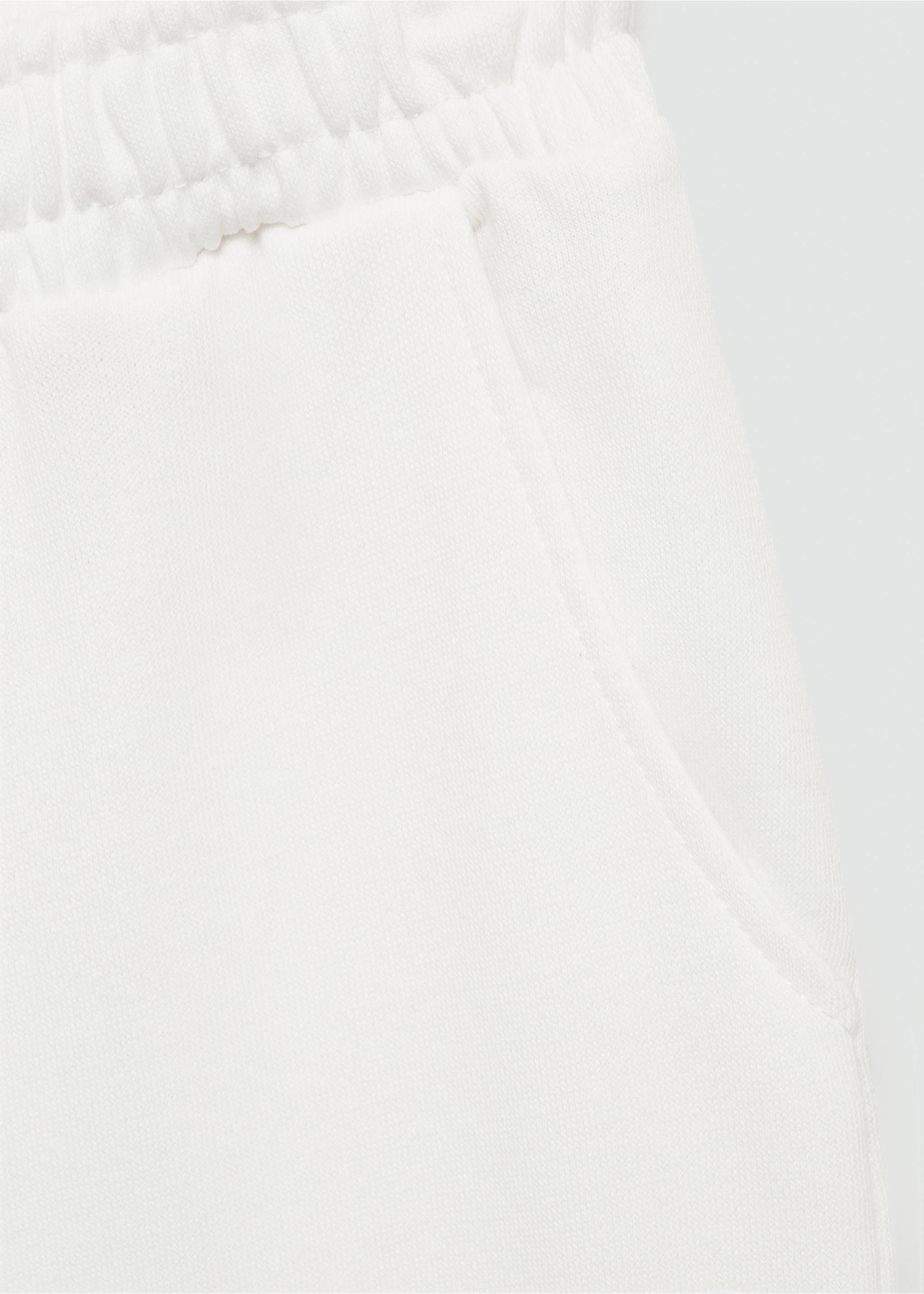 Cotton cargo trousers - Details of the article 0, Off White. Ref: 77080386-00.