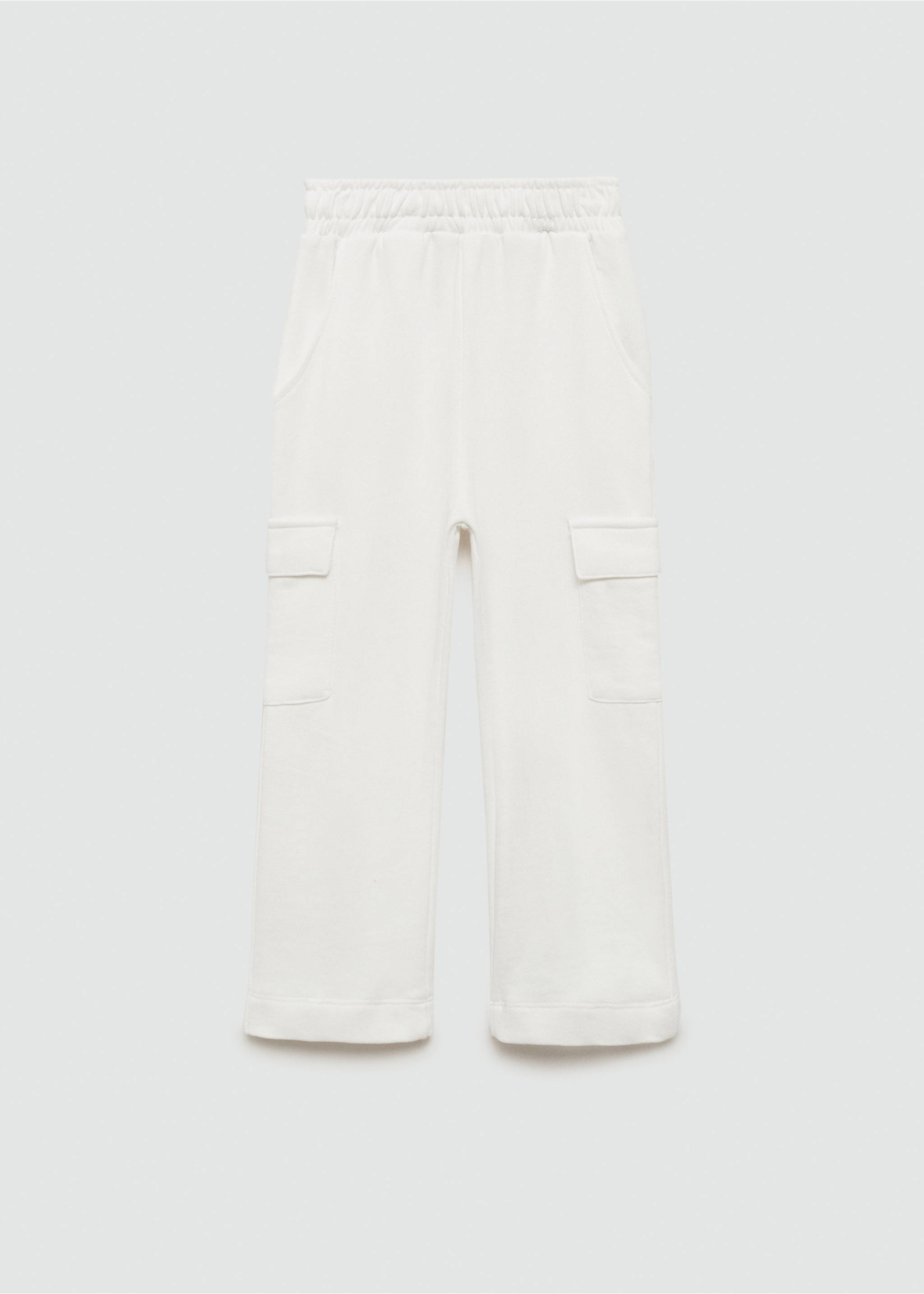 Pantaloni cargo din bumbac - Articol fără model, Alb-murdar. Ref: 77080386-00.