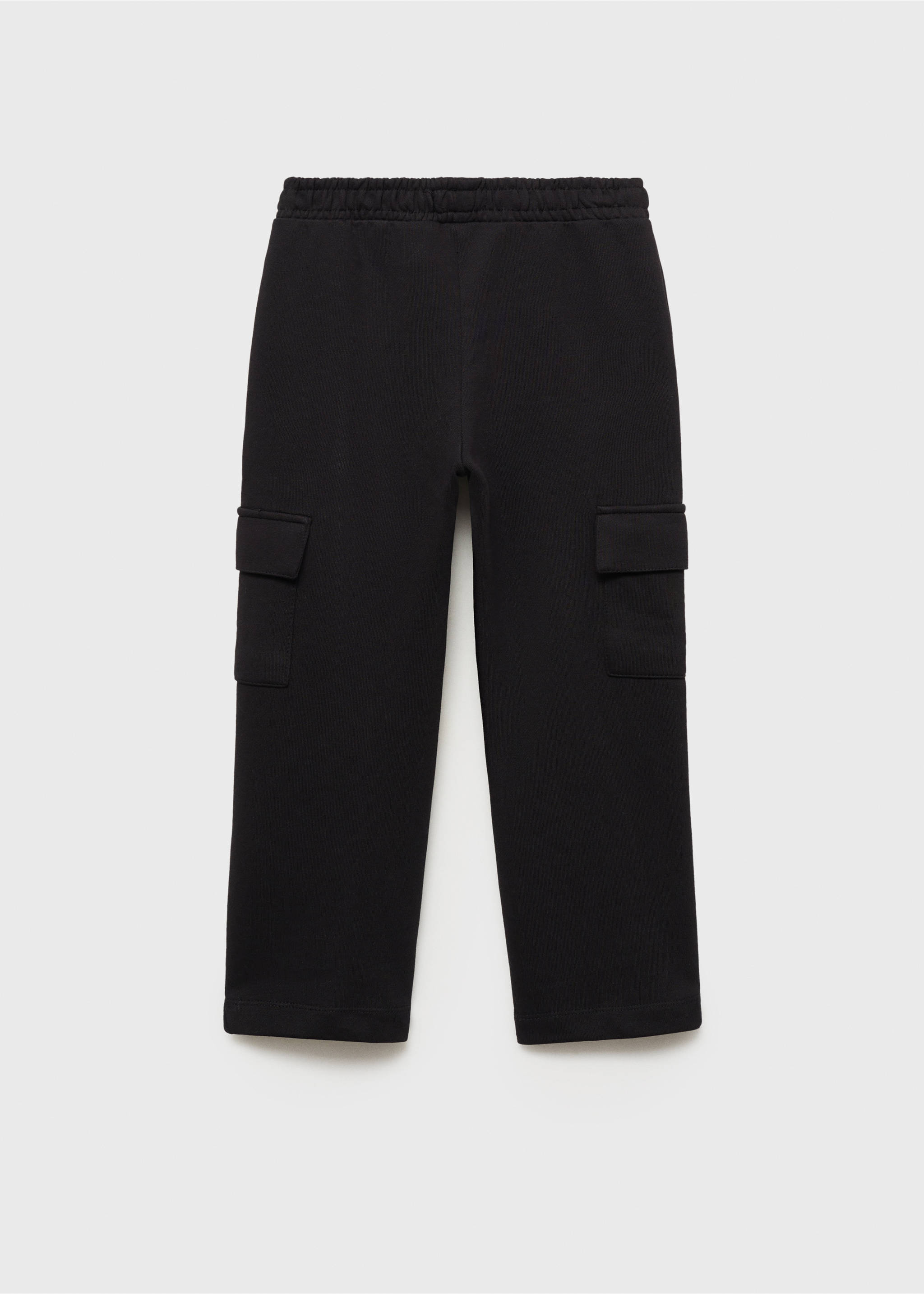 Pantalon cargo coton - Verso de l’article, Noir. Ref: 77080386-00.