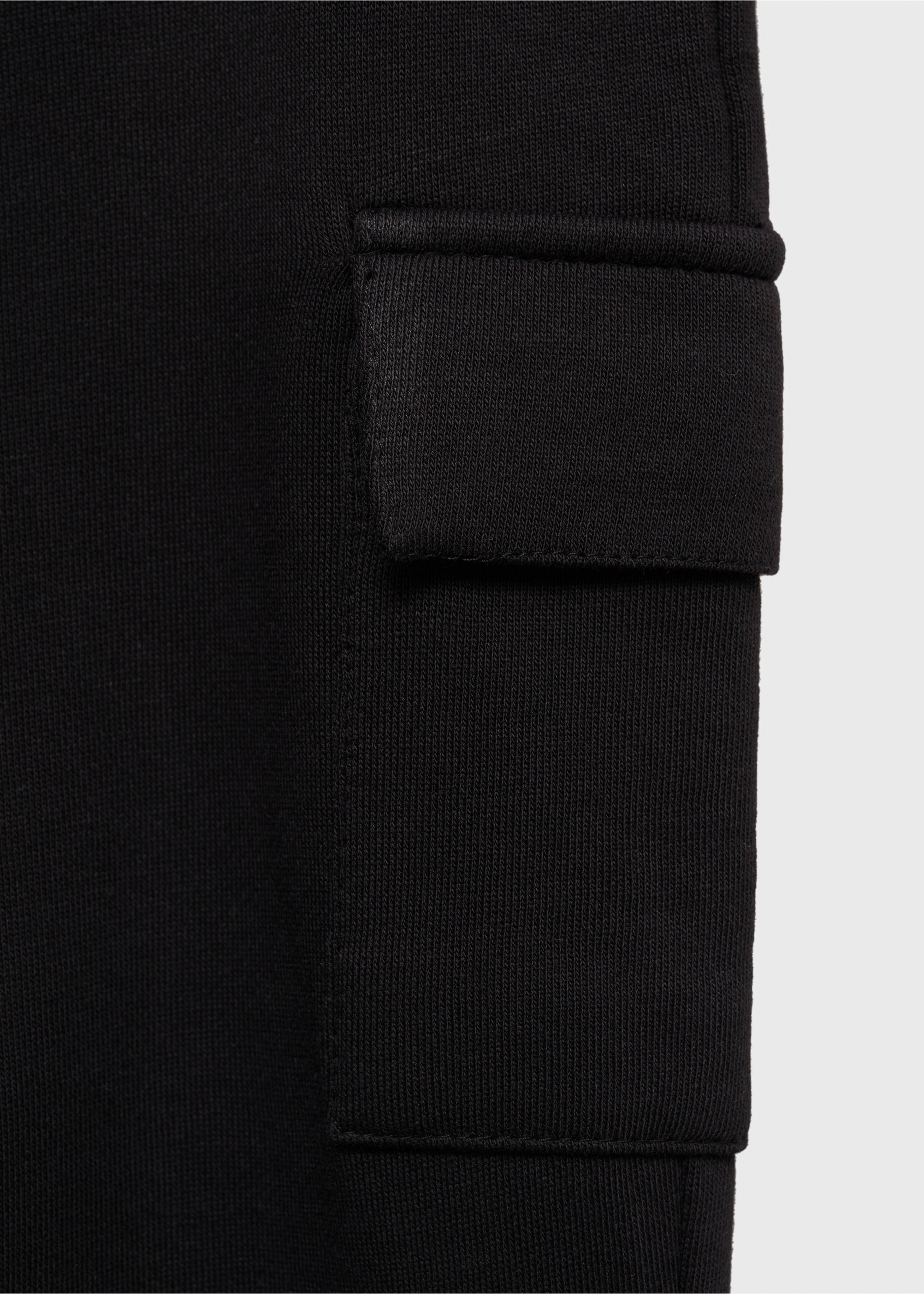 Pantalon cargo coton - Détail de l'article 0, Noir. Ref: 77080386-00.