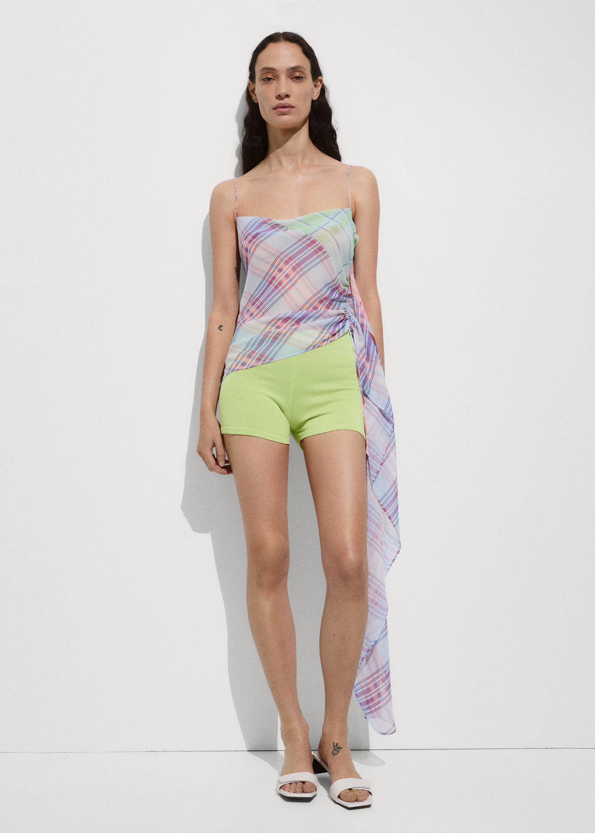 Asymmetrisches Volant-Top - Allgemeine Ansicht