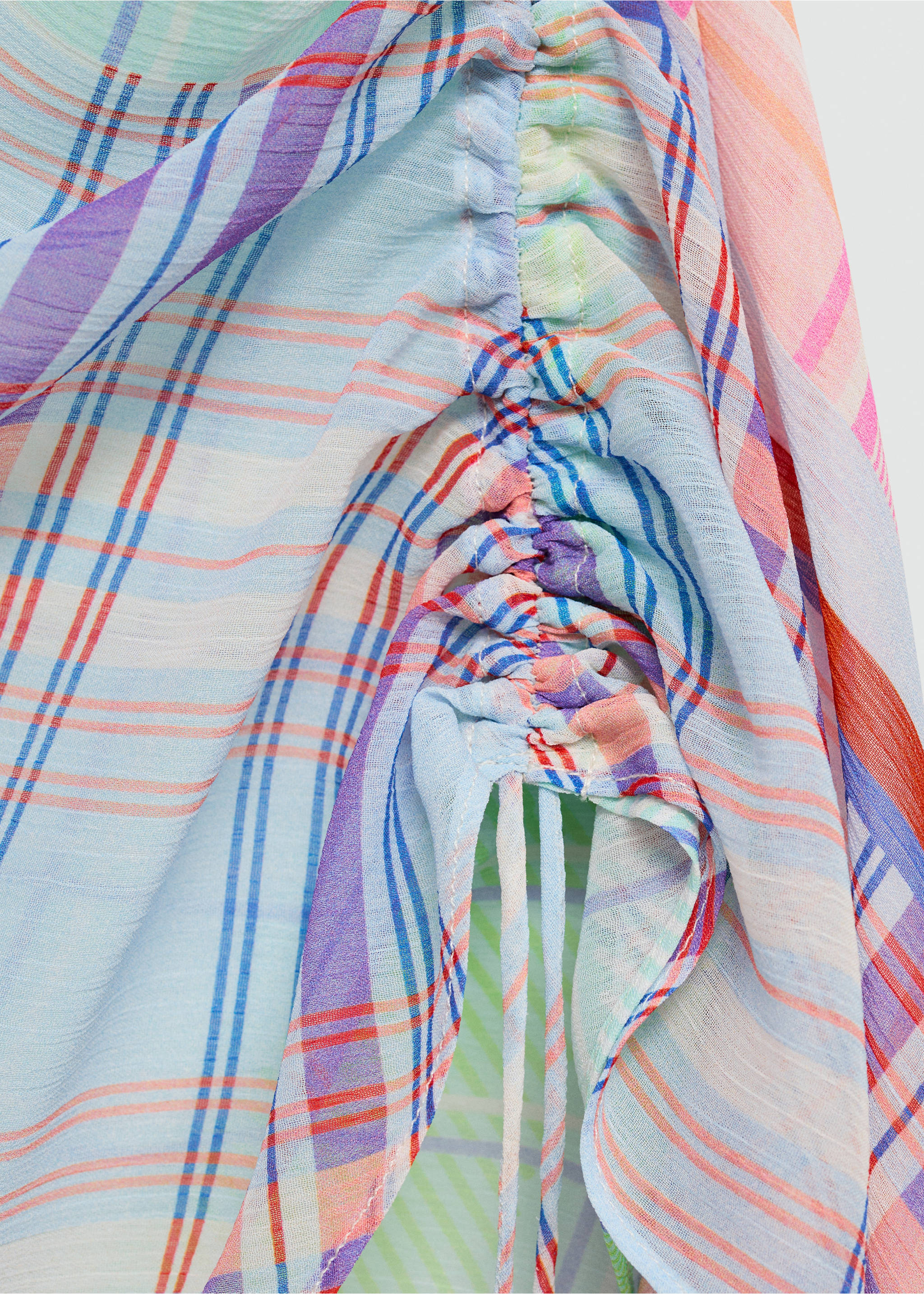 Top volant asymétrique - Détail de l'article 0, Bleu. Ref: 77080387-00.