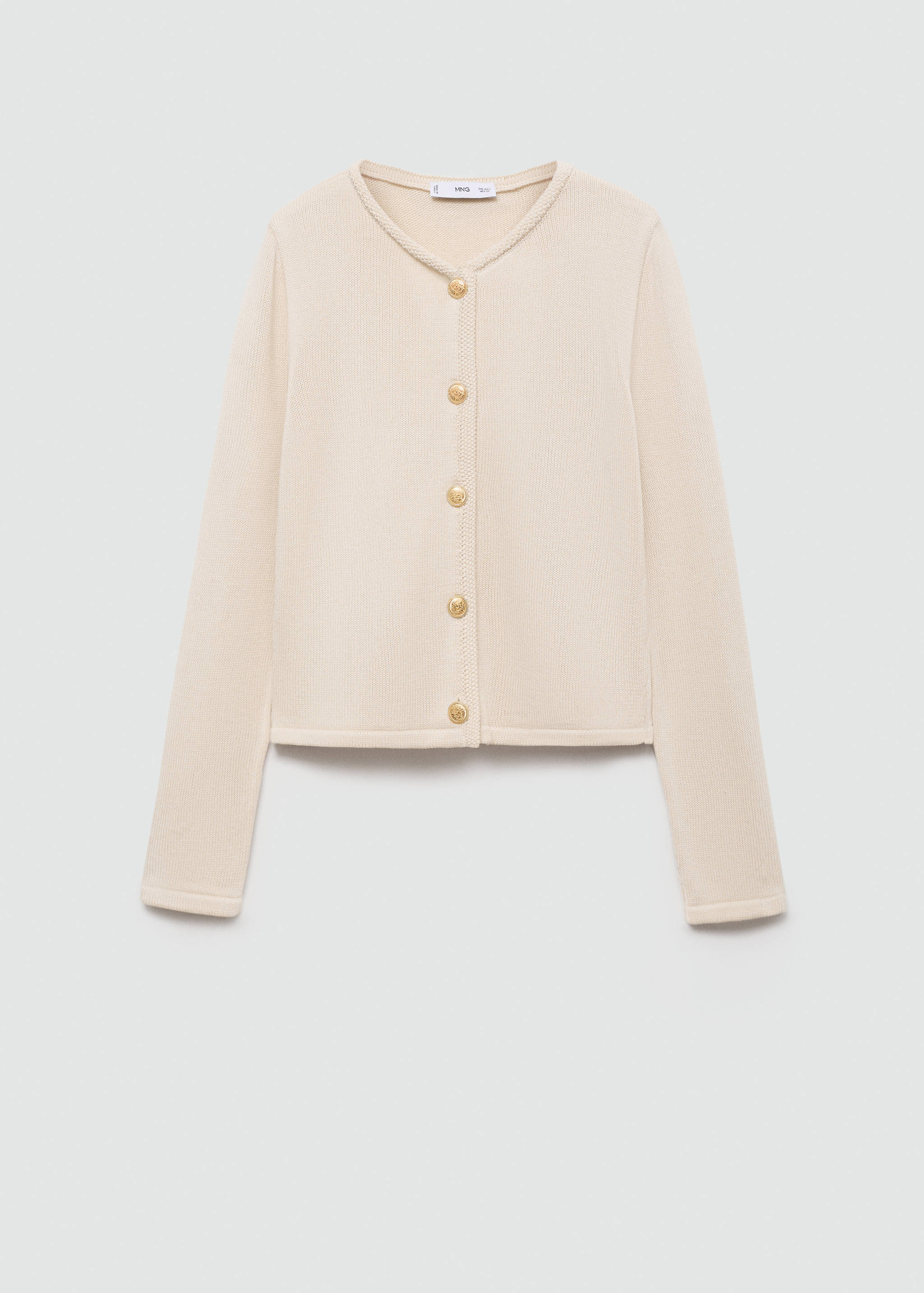 Stickad cardigan juvelknappar - Artikel utan modell