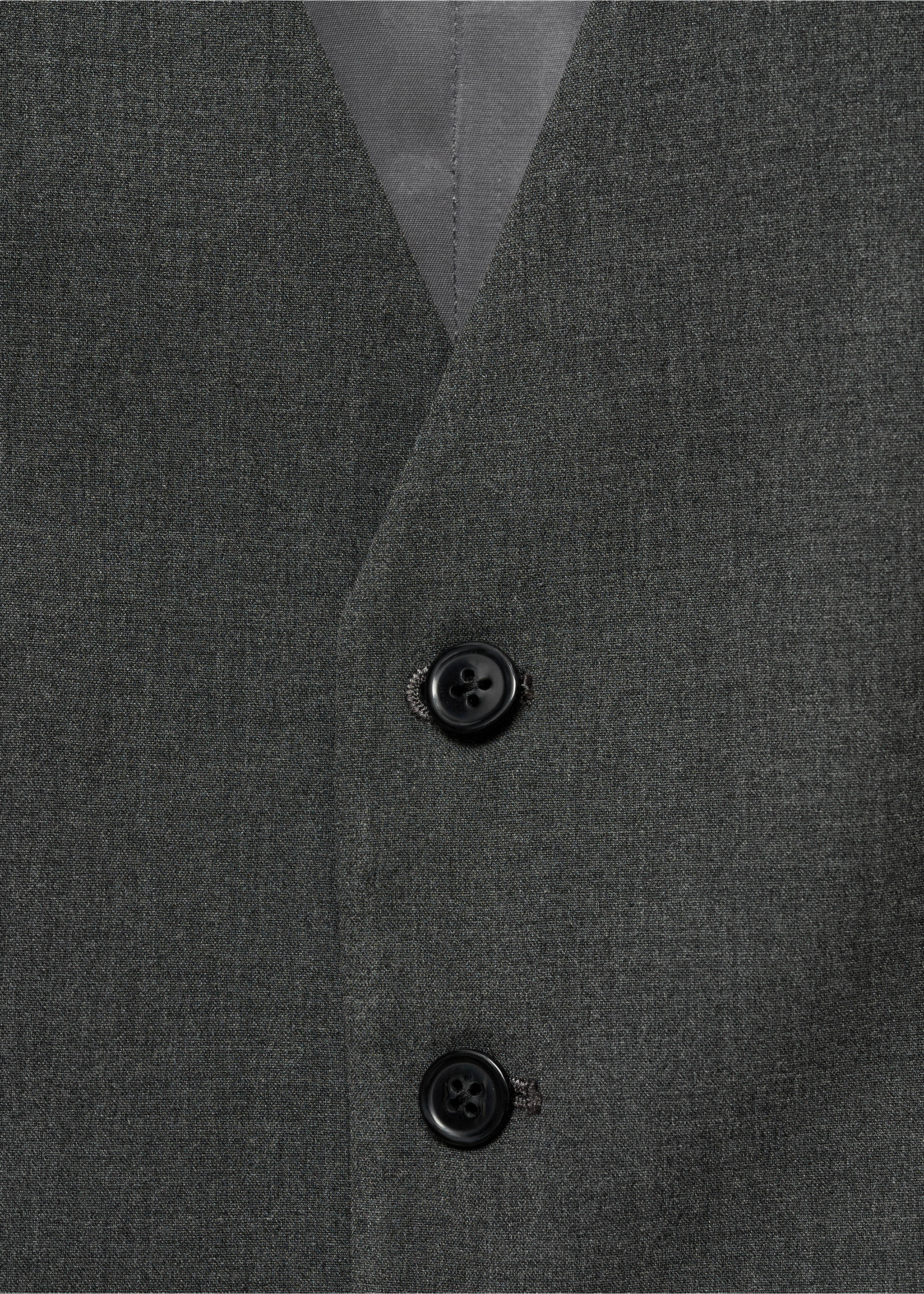 Armilla vestit slim fit teixit strech - Detall de l'article 8, Gris. Ref: 77080568-00.