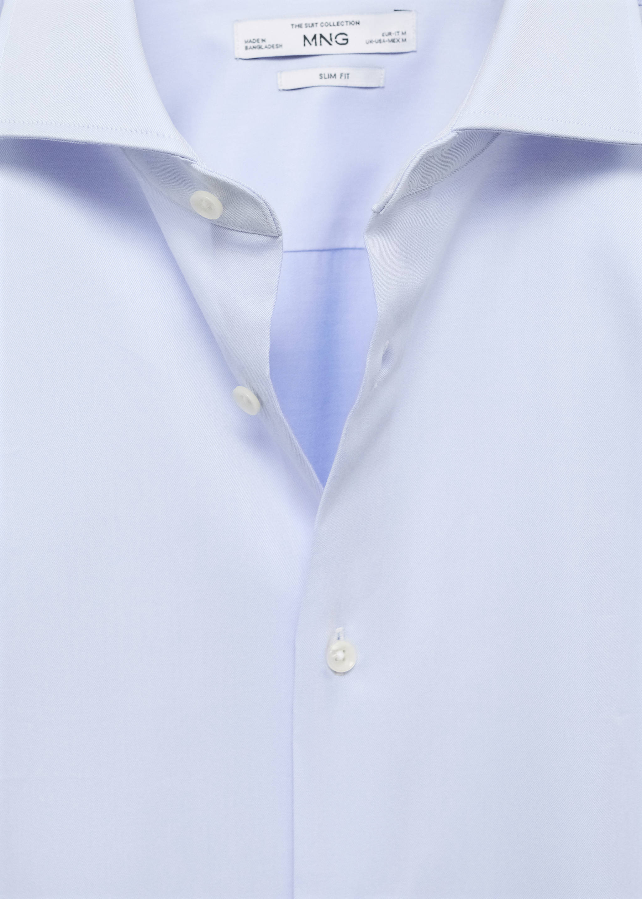 Slim-fit twill fabric suit with shirt cufflinks - Details of the article 8