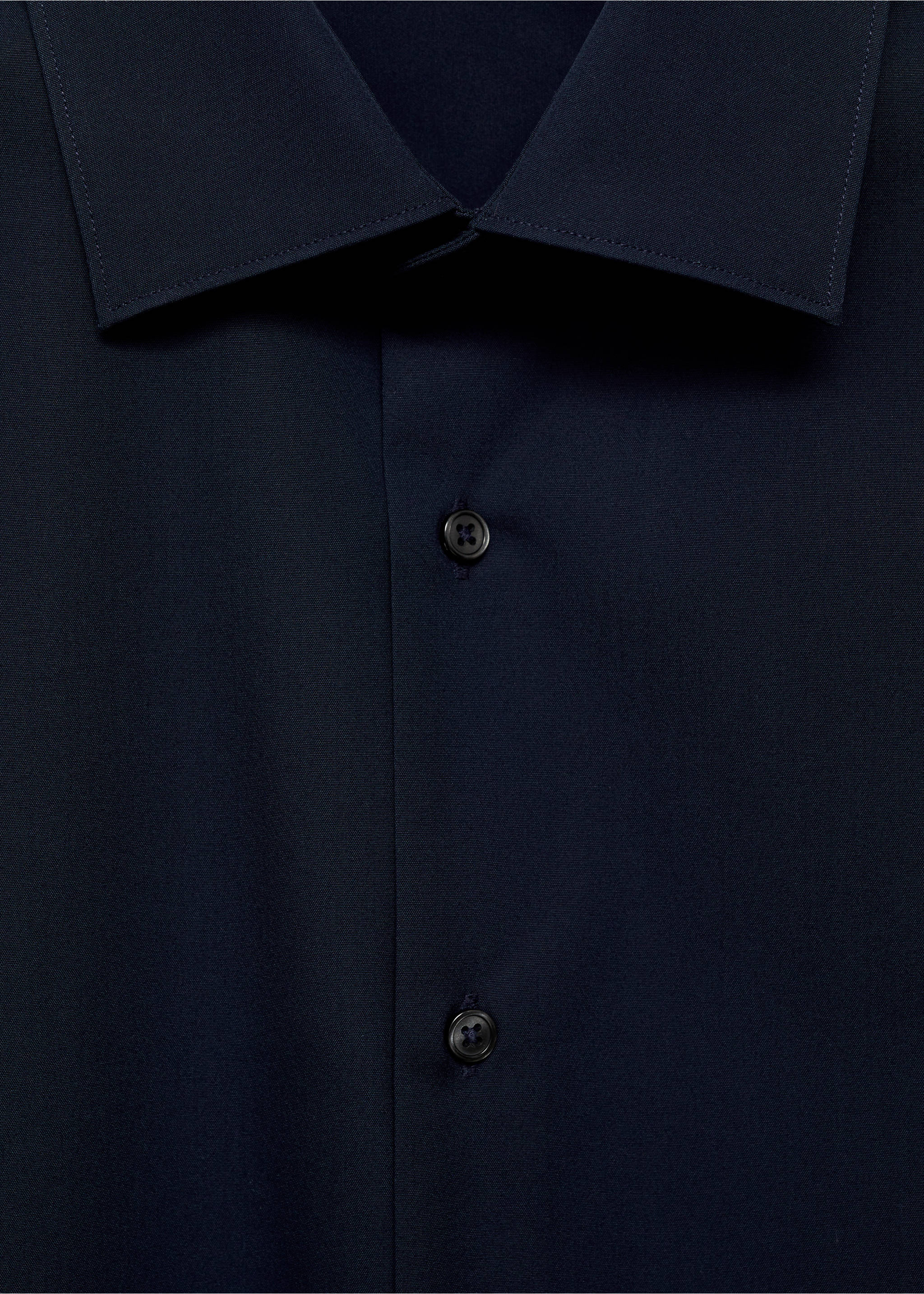 Öltönying slim fit puplin pamut - A termék adatai 8, Tengerészkék. Ref: 77080570-00.