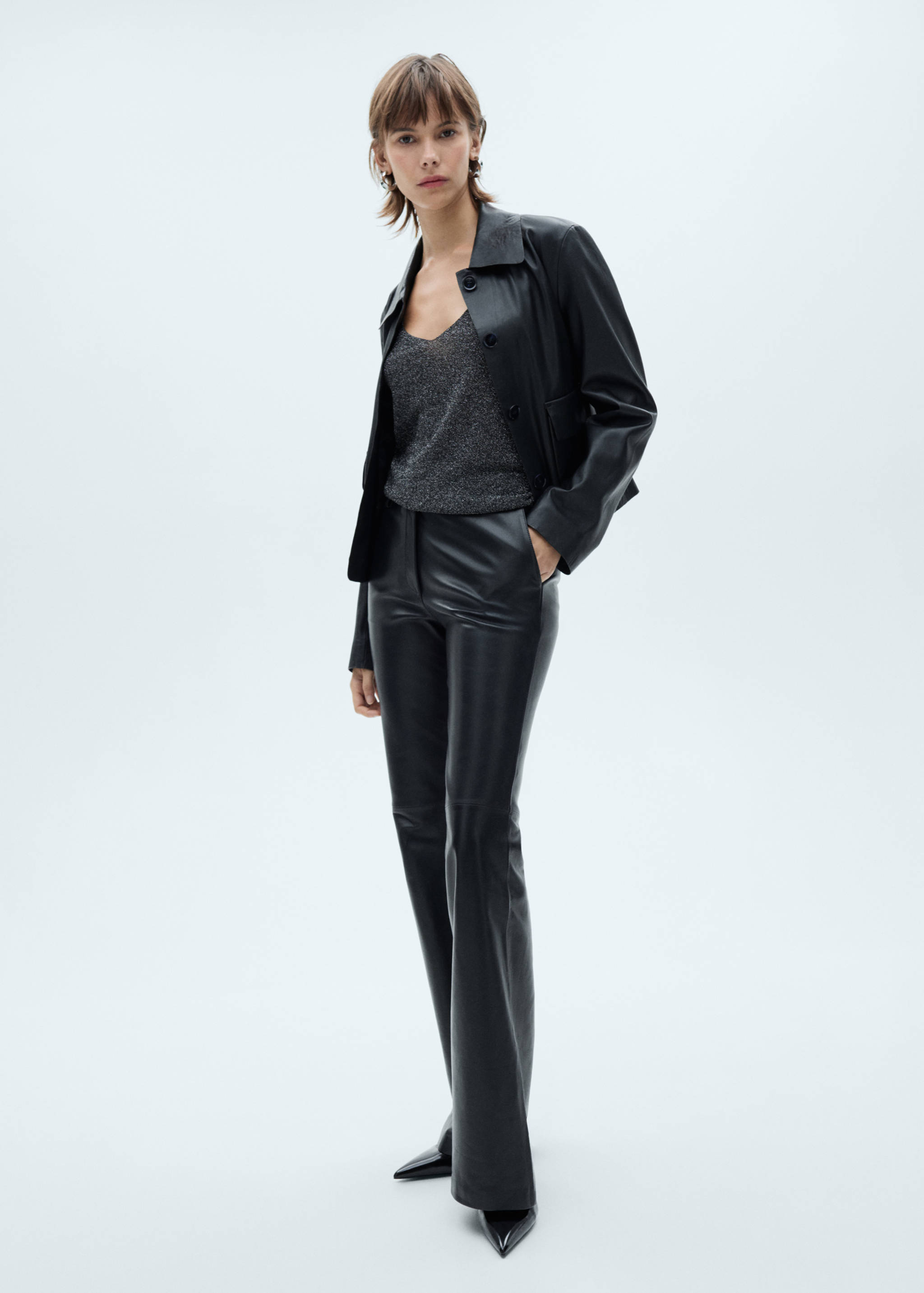 Lurex knitted top - General plane