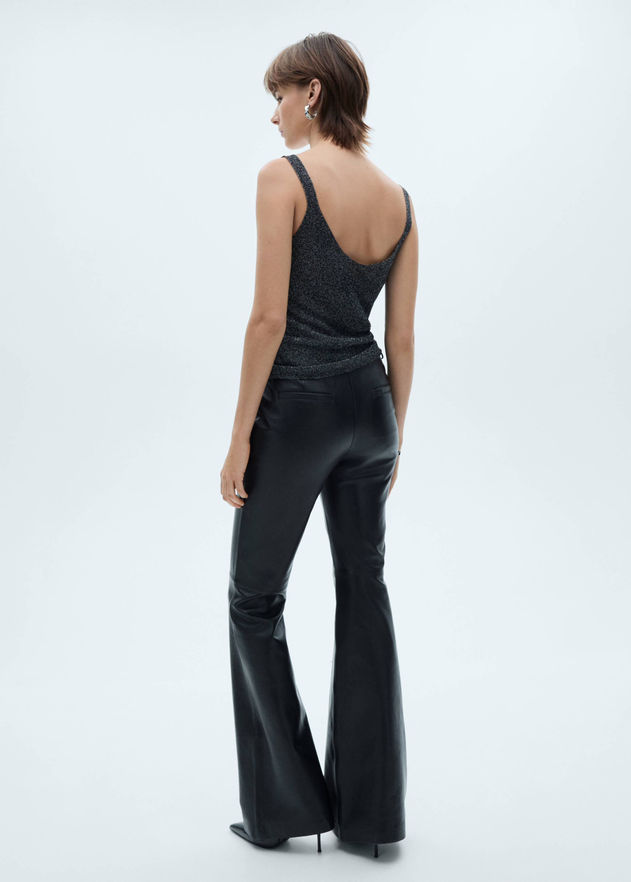 Lurex knitted top - Reverse of the article