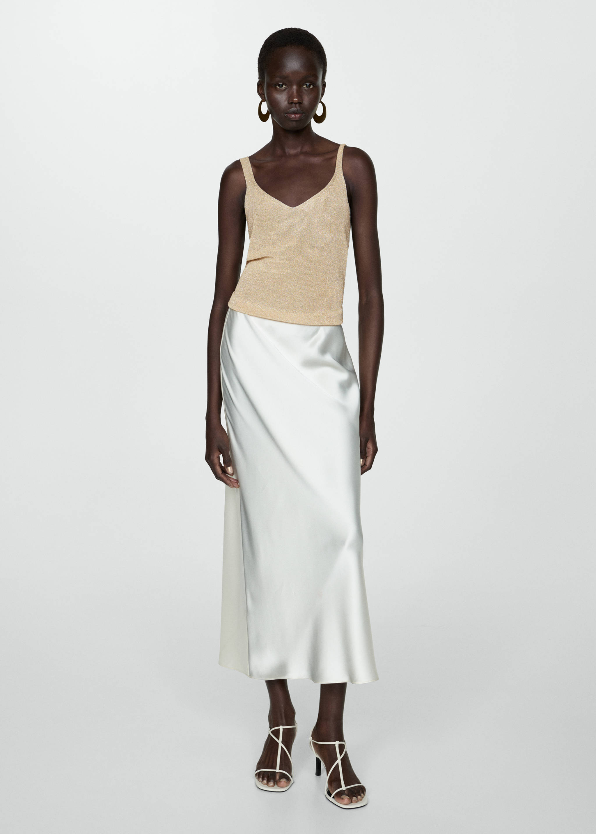 Lurex knitted top - General plane