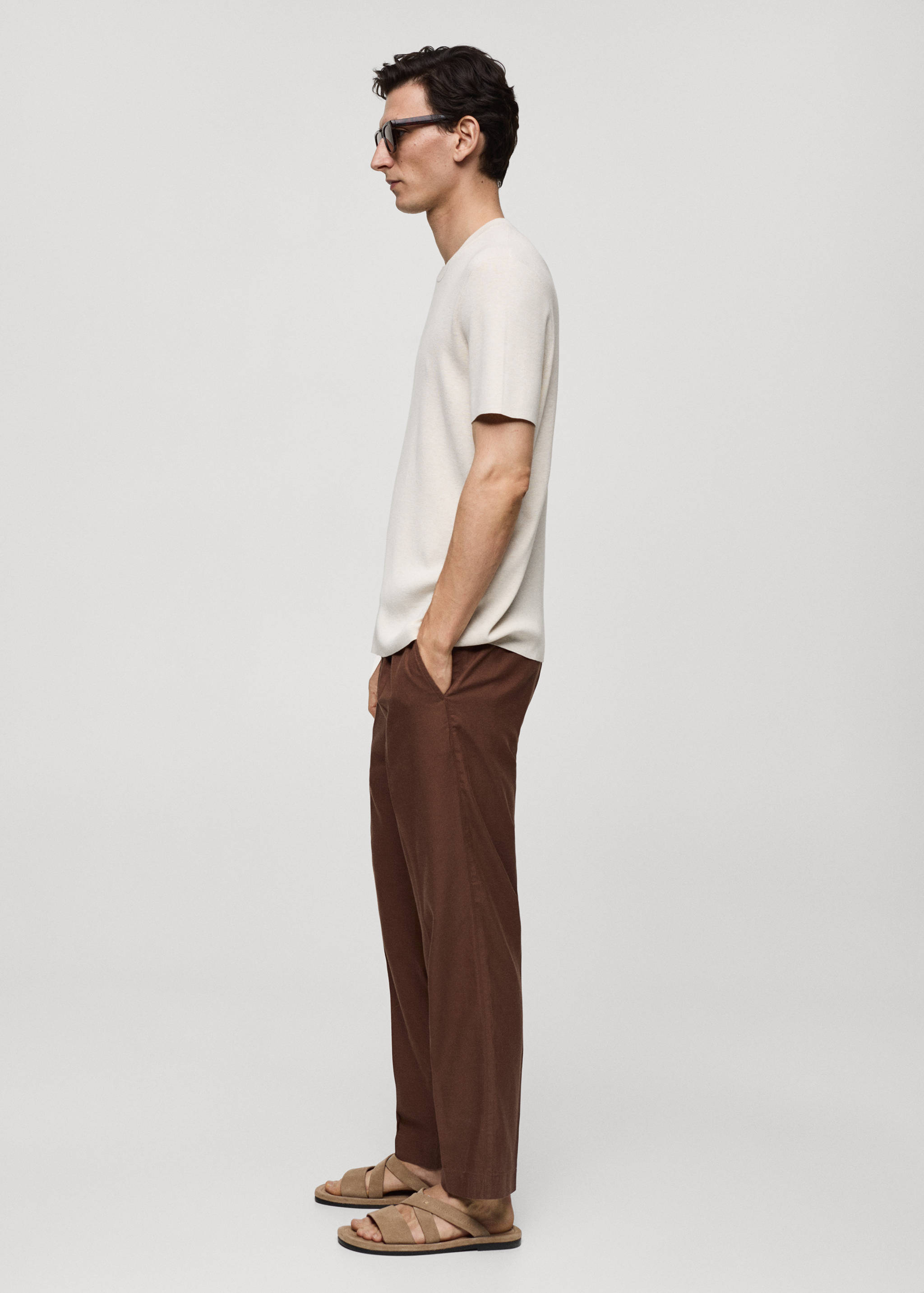 Knit cotton T-shirt - Details of the article 2