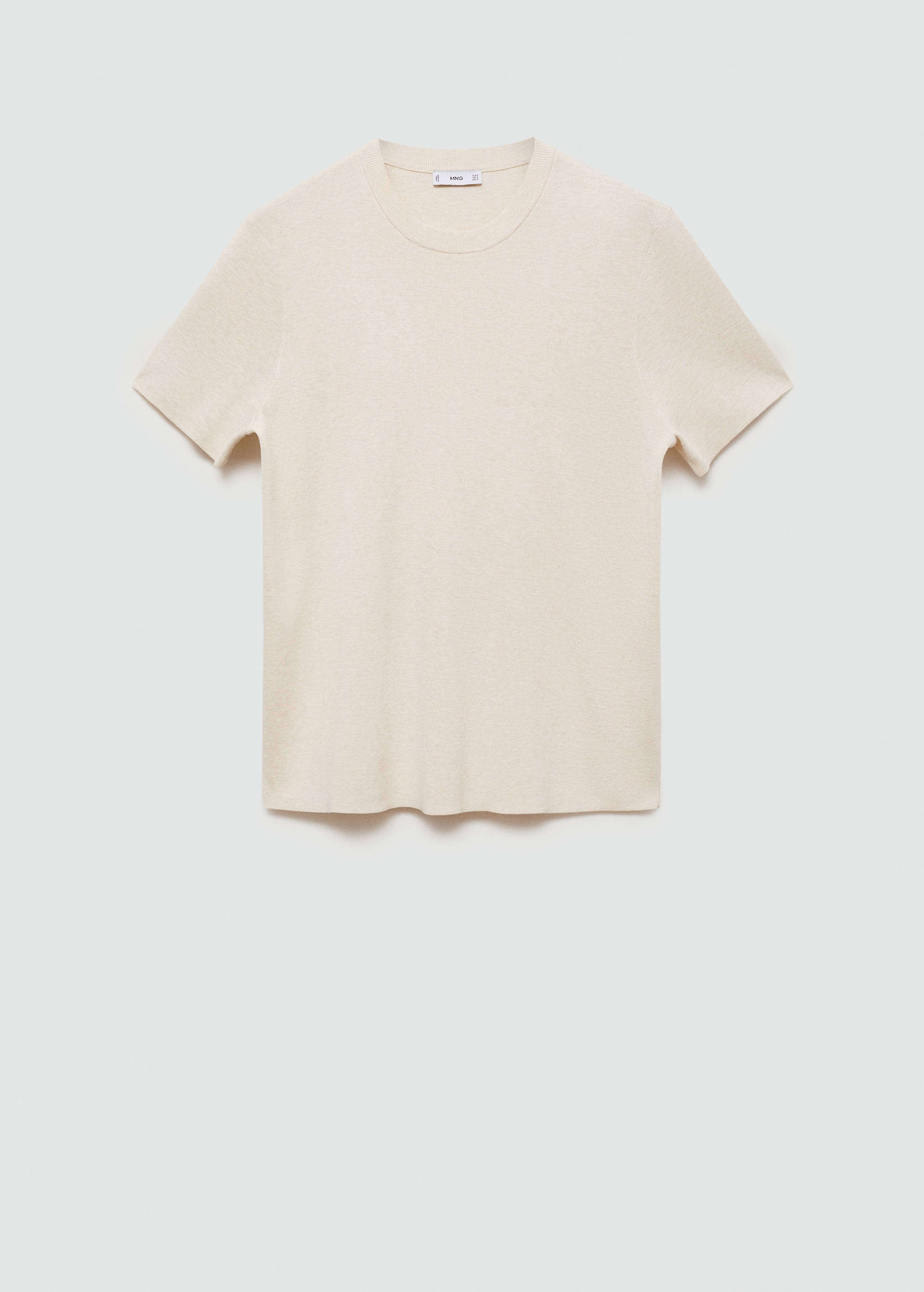 Knit cotton T-shirt - Article without model