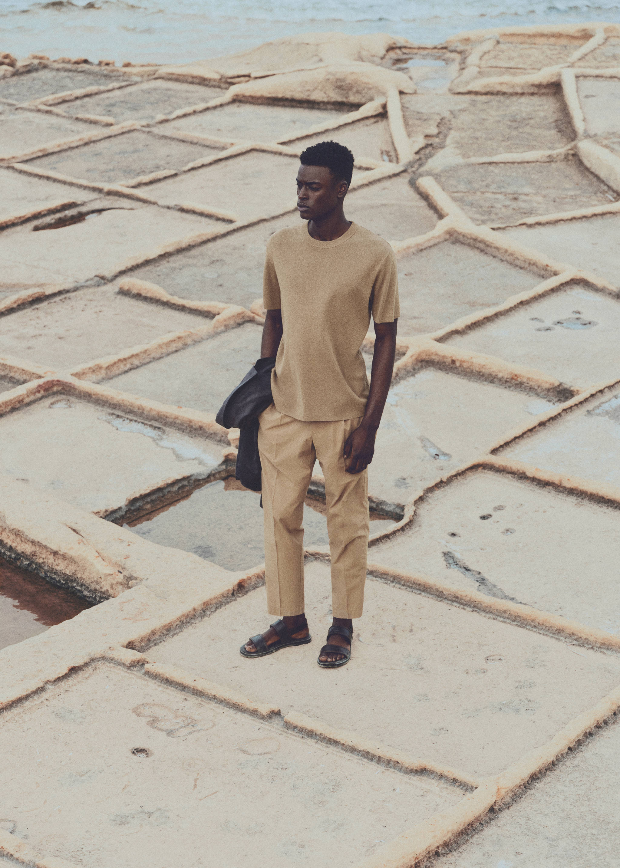 Knit cotton T-shirt - Details of the article 3