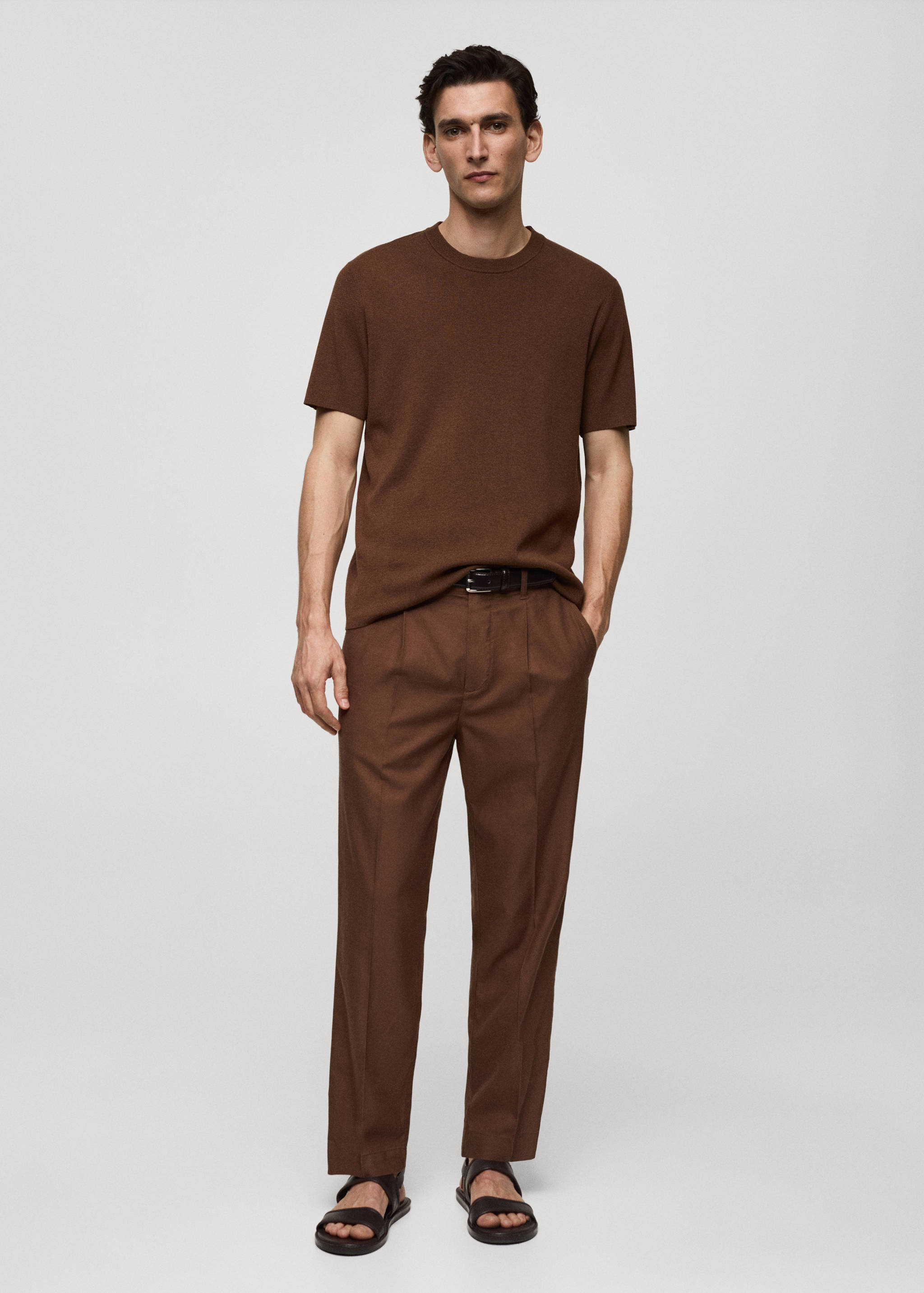 Knit cotton T-shirt - General plane