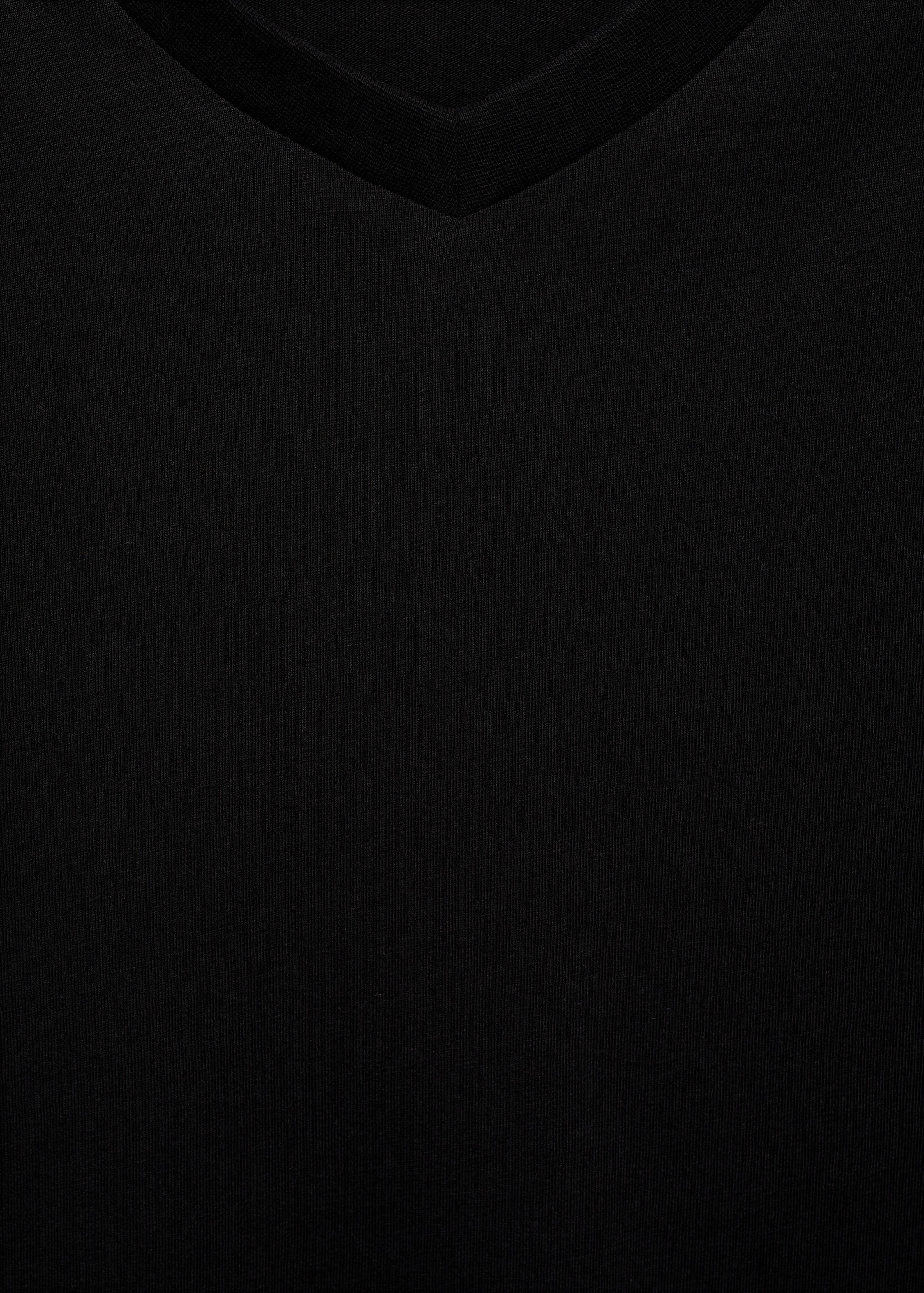 Camiseta slim fit algodón cuello pico - Detalle del artículo 8