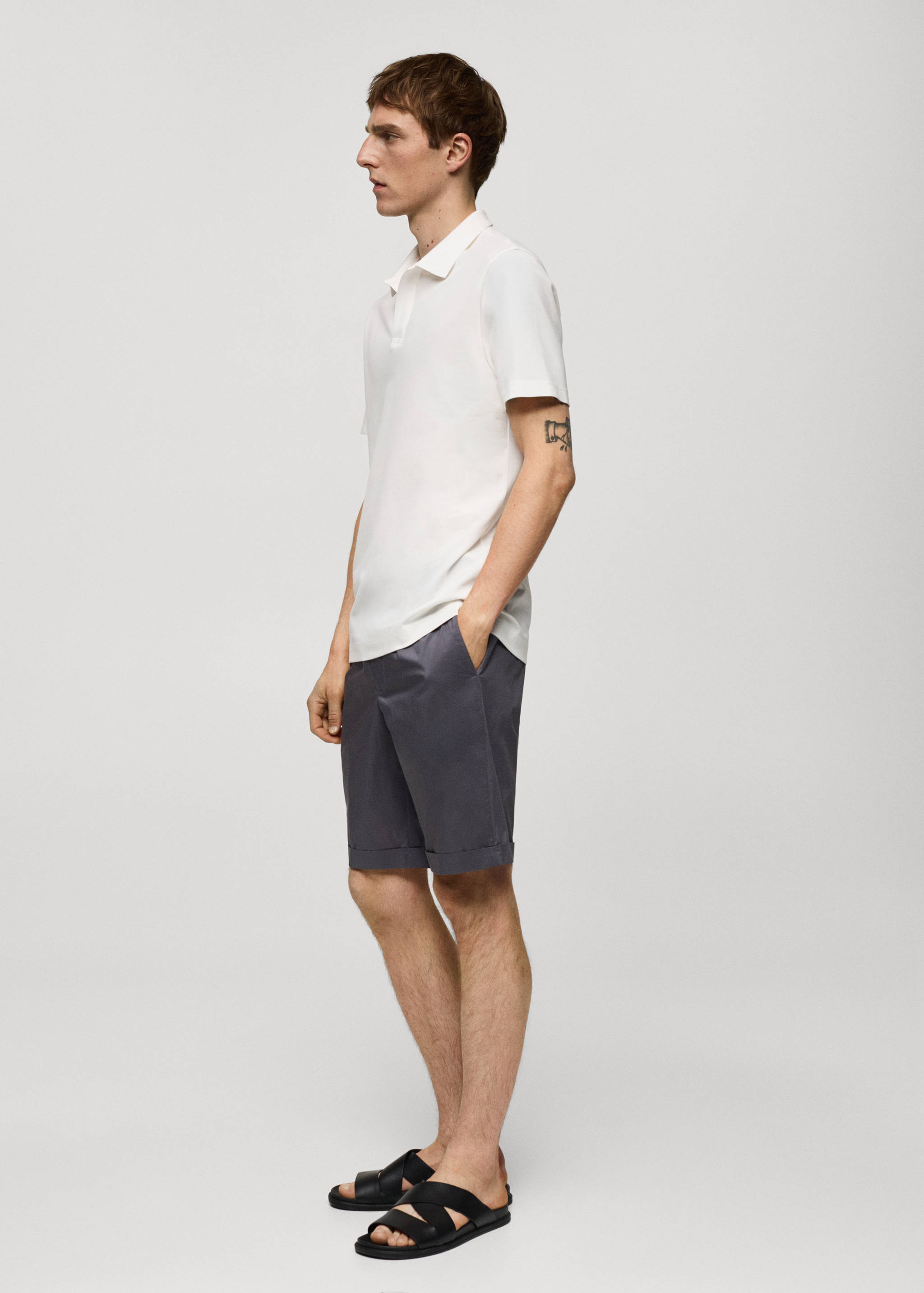 Piqué katoenen slim-fit poloshirt - Detail van het artikel 2