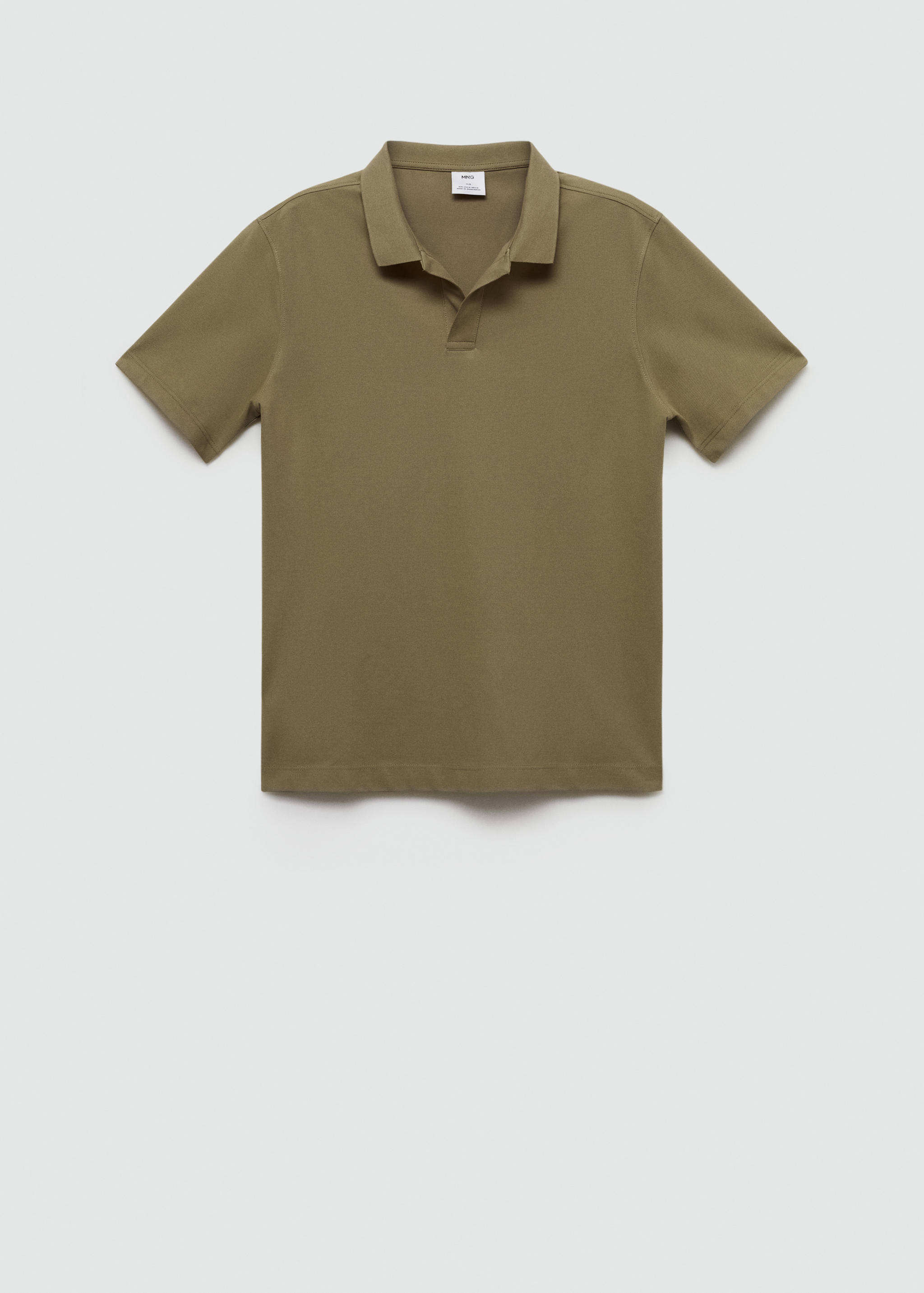 Piqué katoenen slim-fit poloshirt - Artikel zonder model