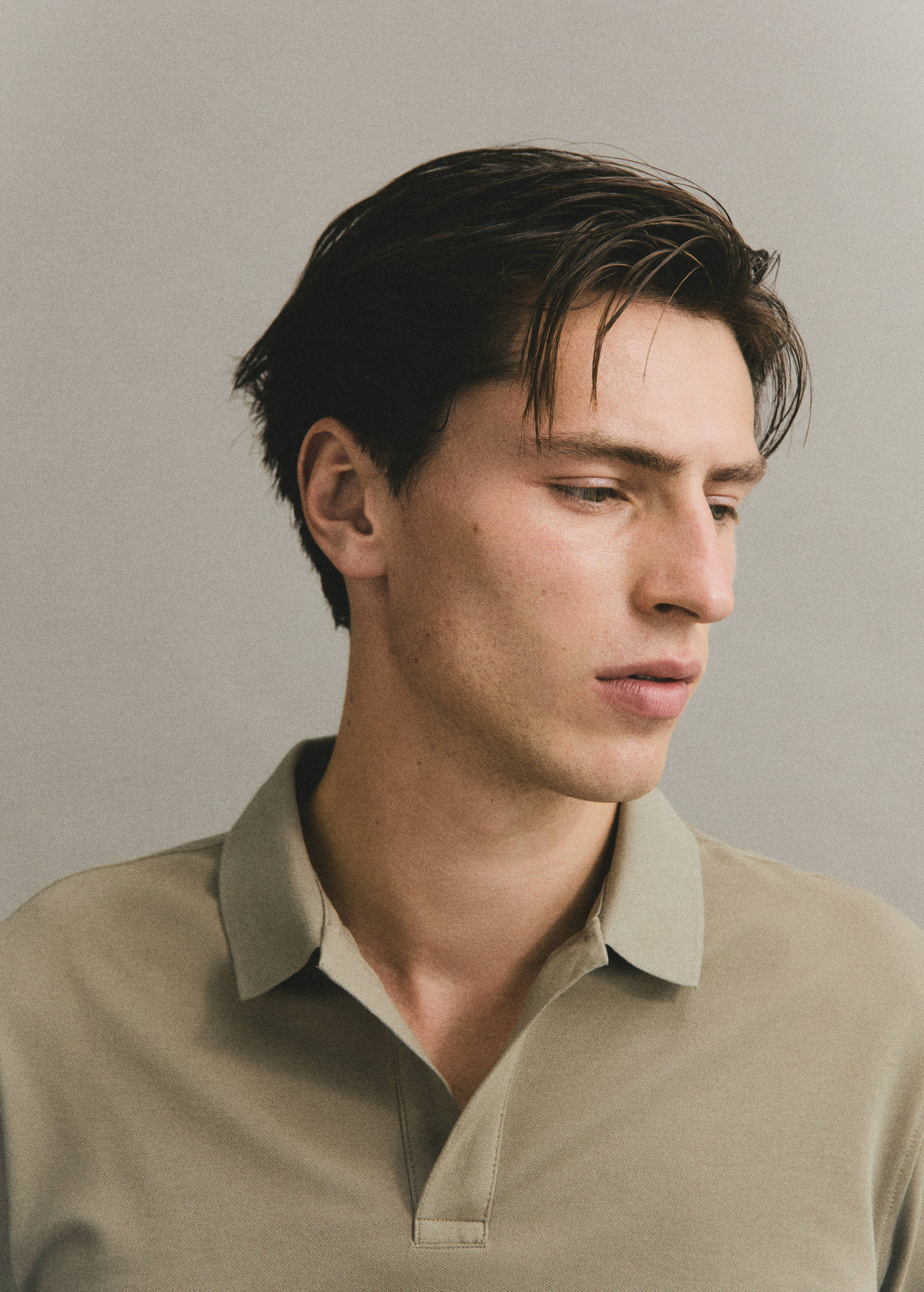 Piqué katoenen slim-fit poloshirt - Detail van het artikel 3