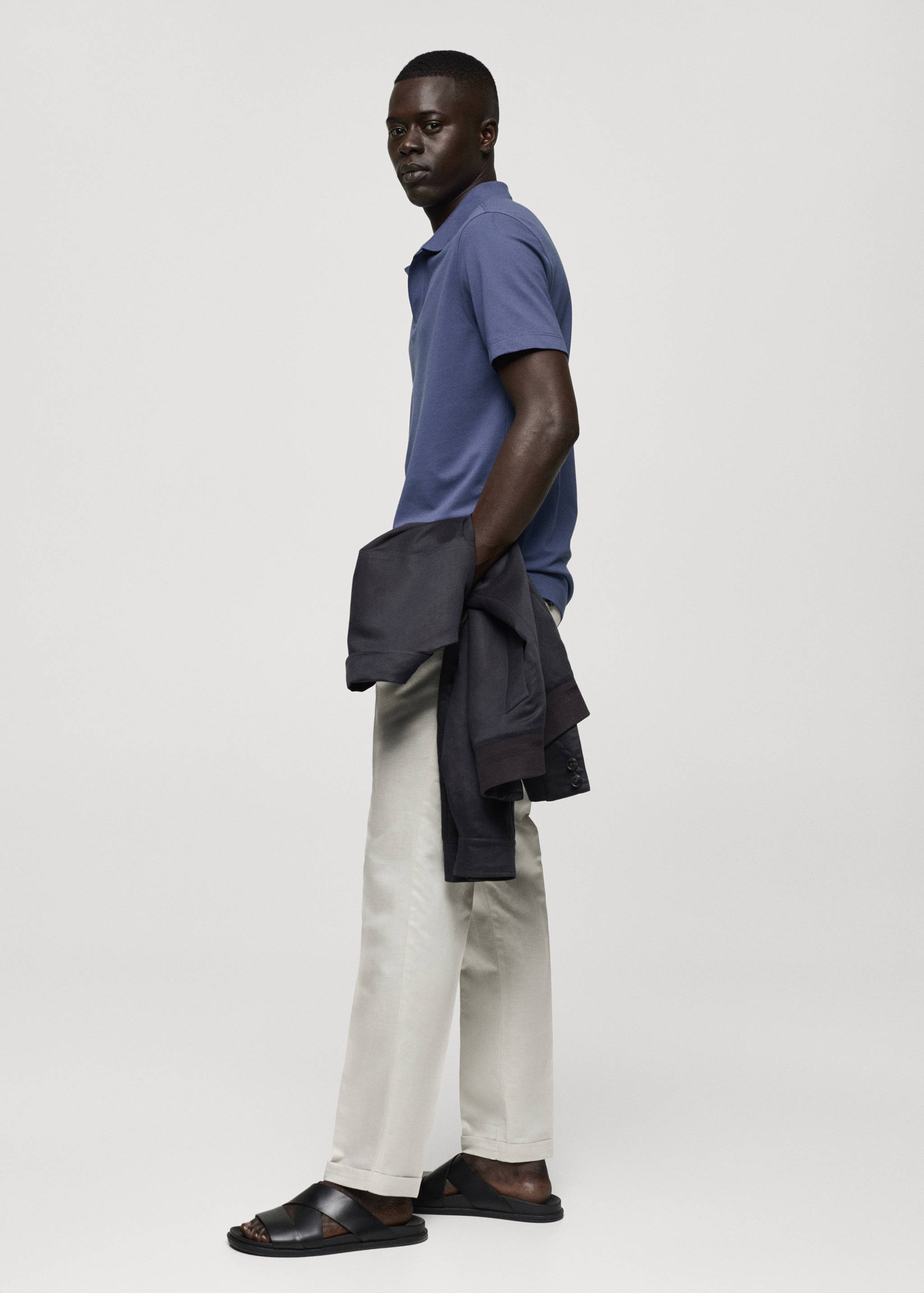 Piqué katoenen slim-fit poloshirt - Detail van het artikel 2