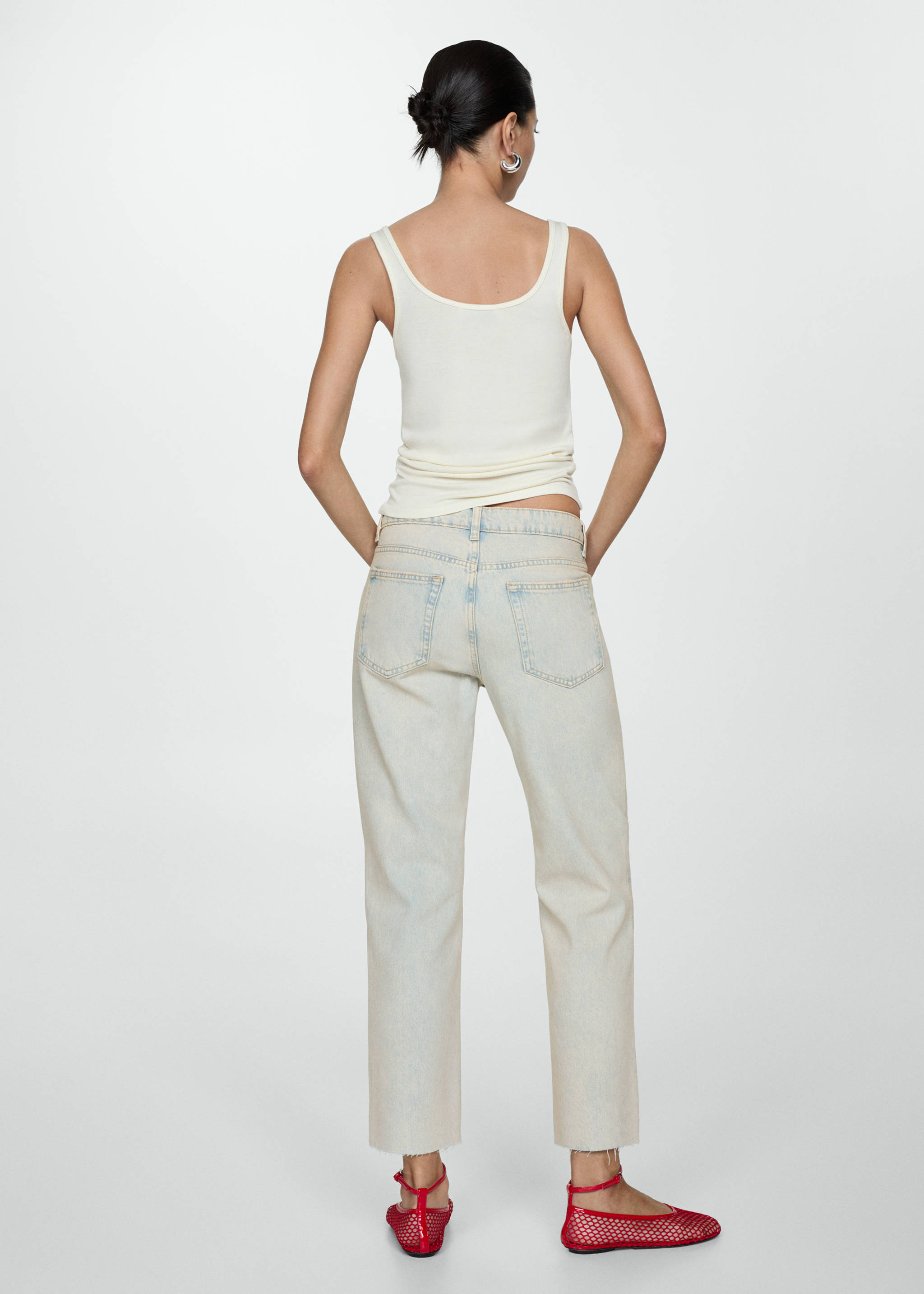 Texans Blanca rectes crop - Revers de l'article