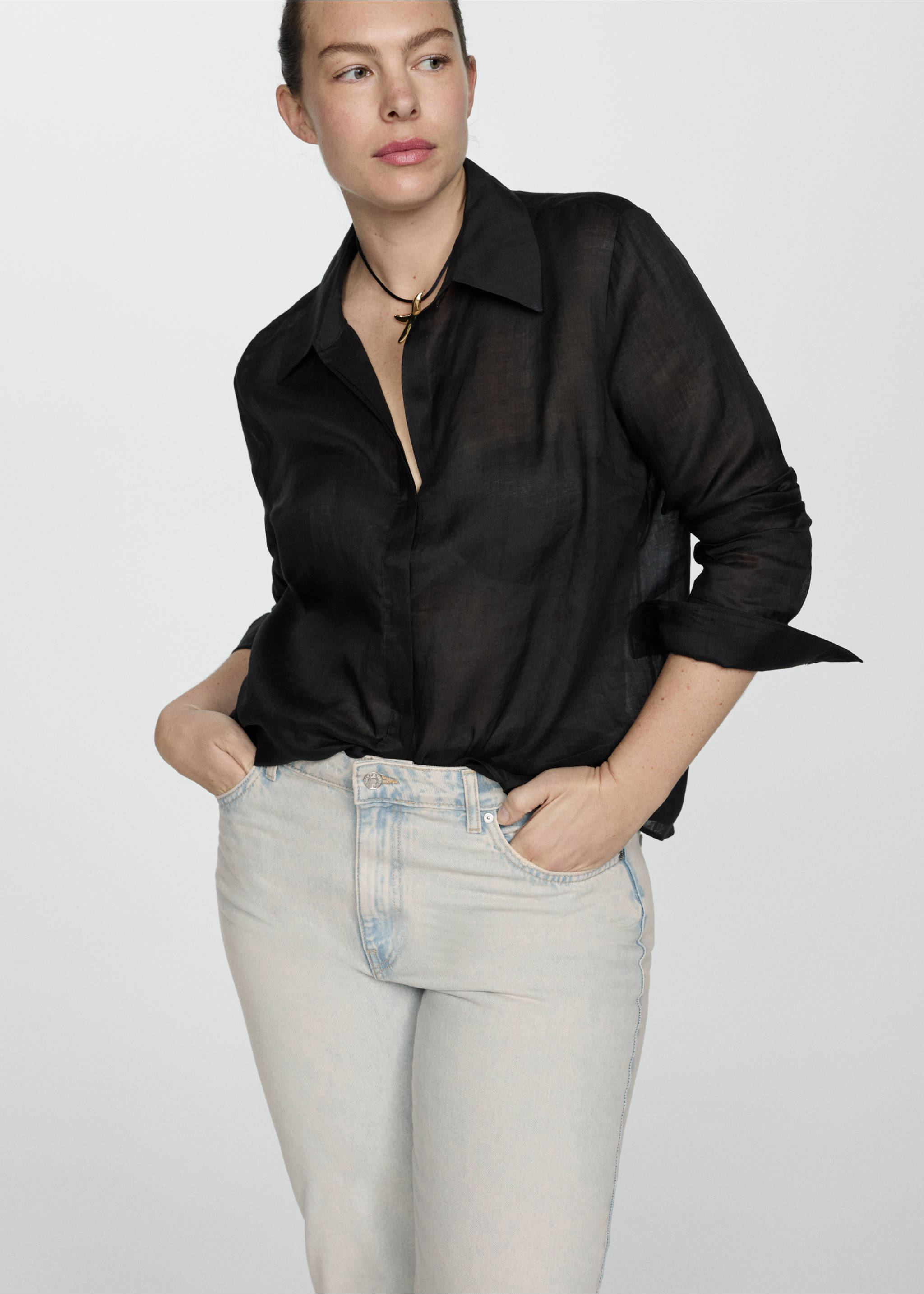 Texans Blanca rectes crop - Detall de l'article 4, Blau clar. Ref: 77080587-00.