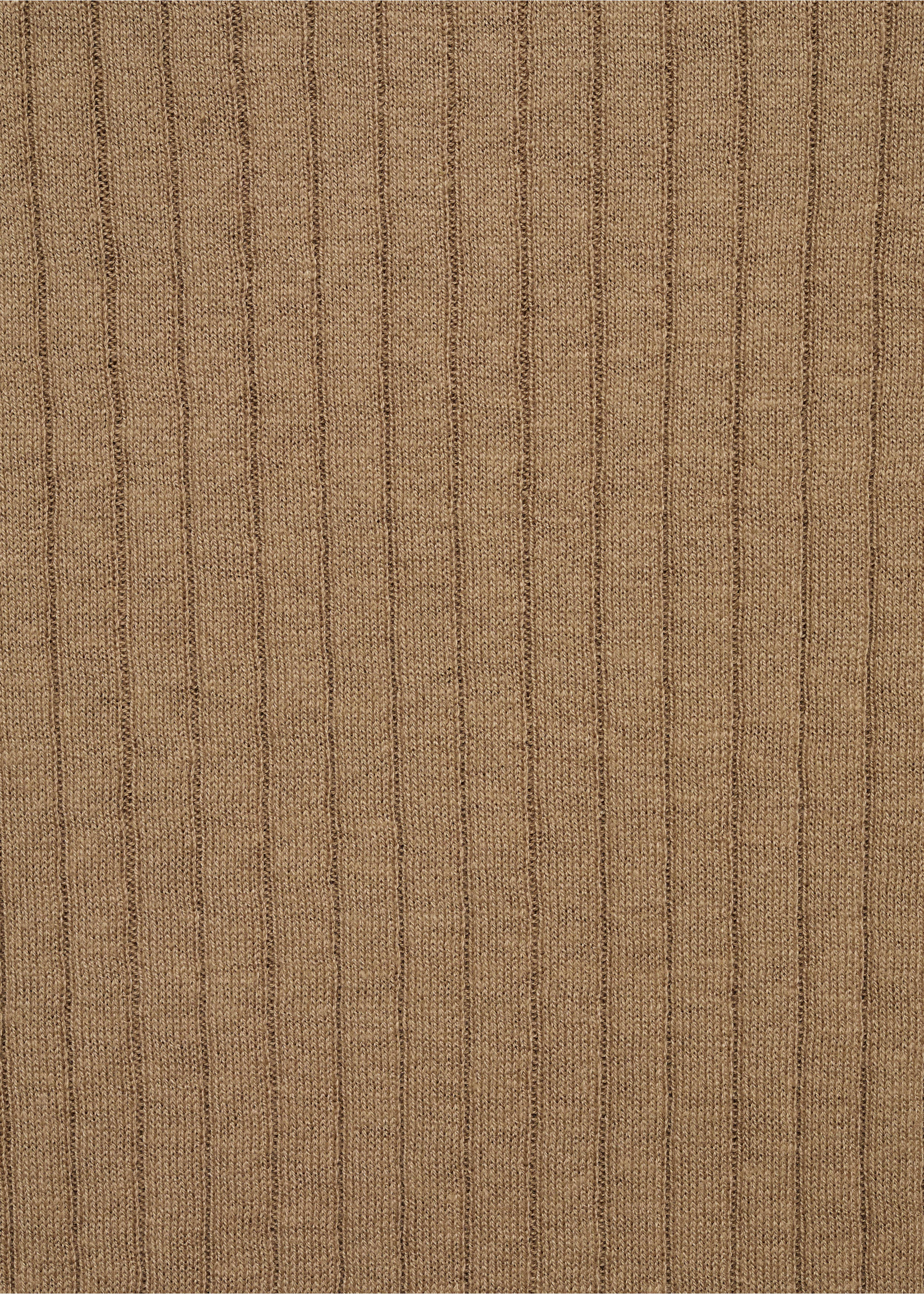 Thin knit top with straps - Details of the article 0, Light/Pastel Brown. Ref: 77080589-00.