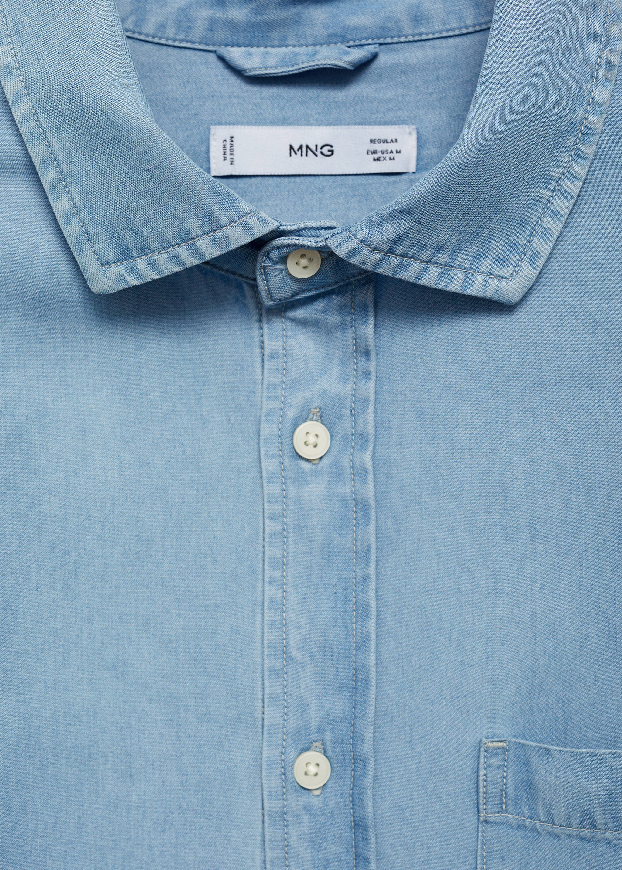 Regular-fit 100% Tencel shirt - Details of the article 8