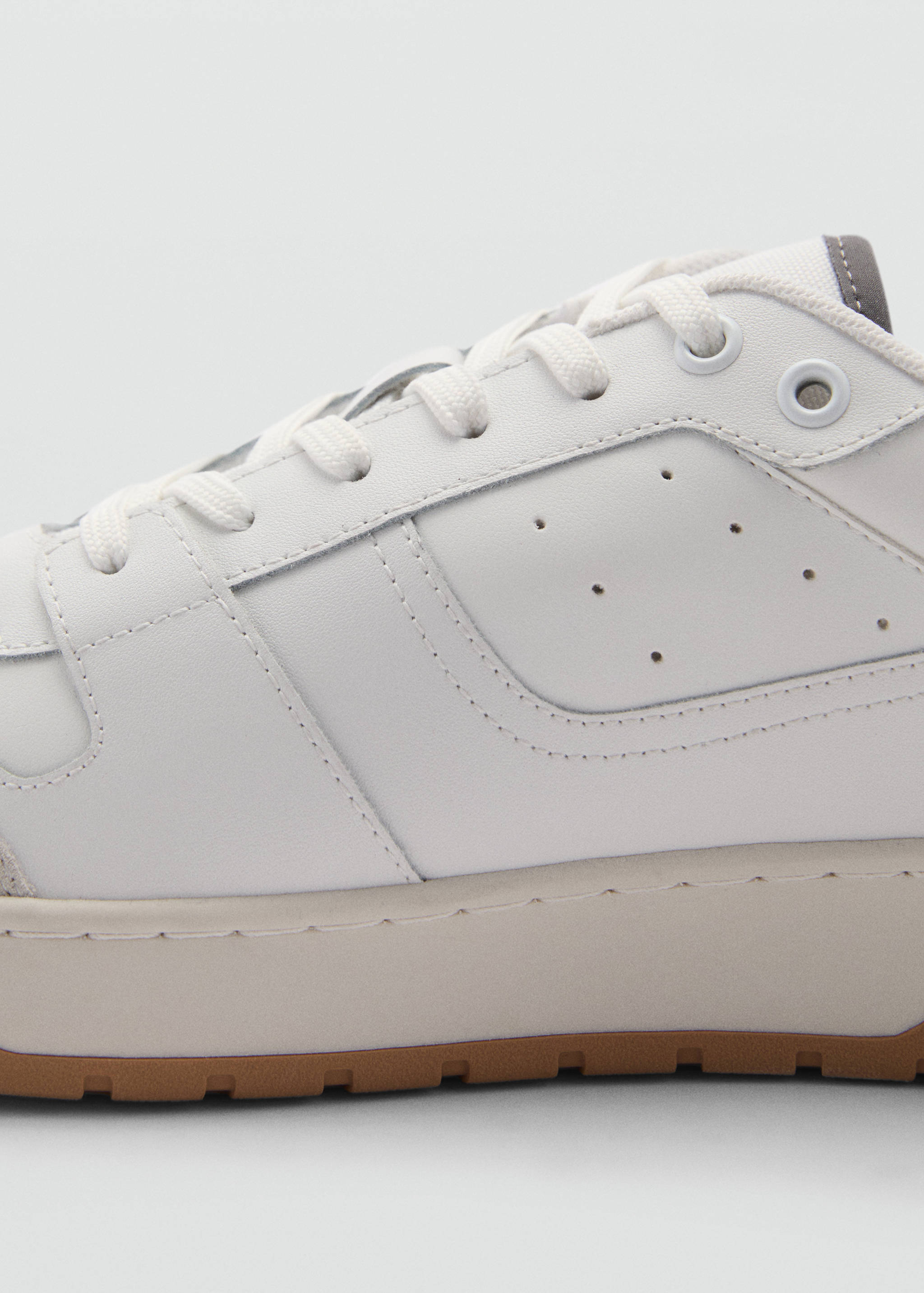 Leather mixed sneakers - Details of the article 2