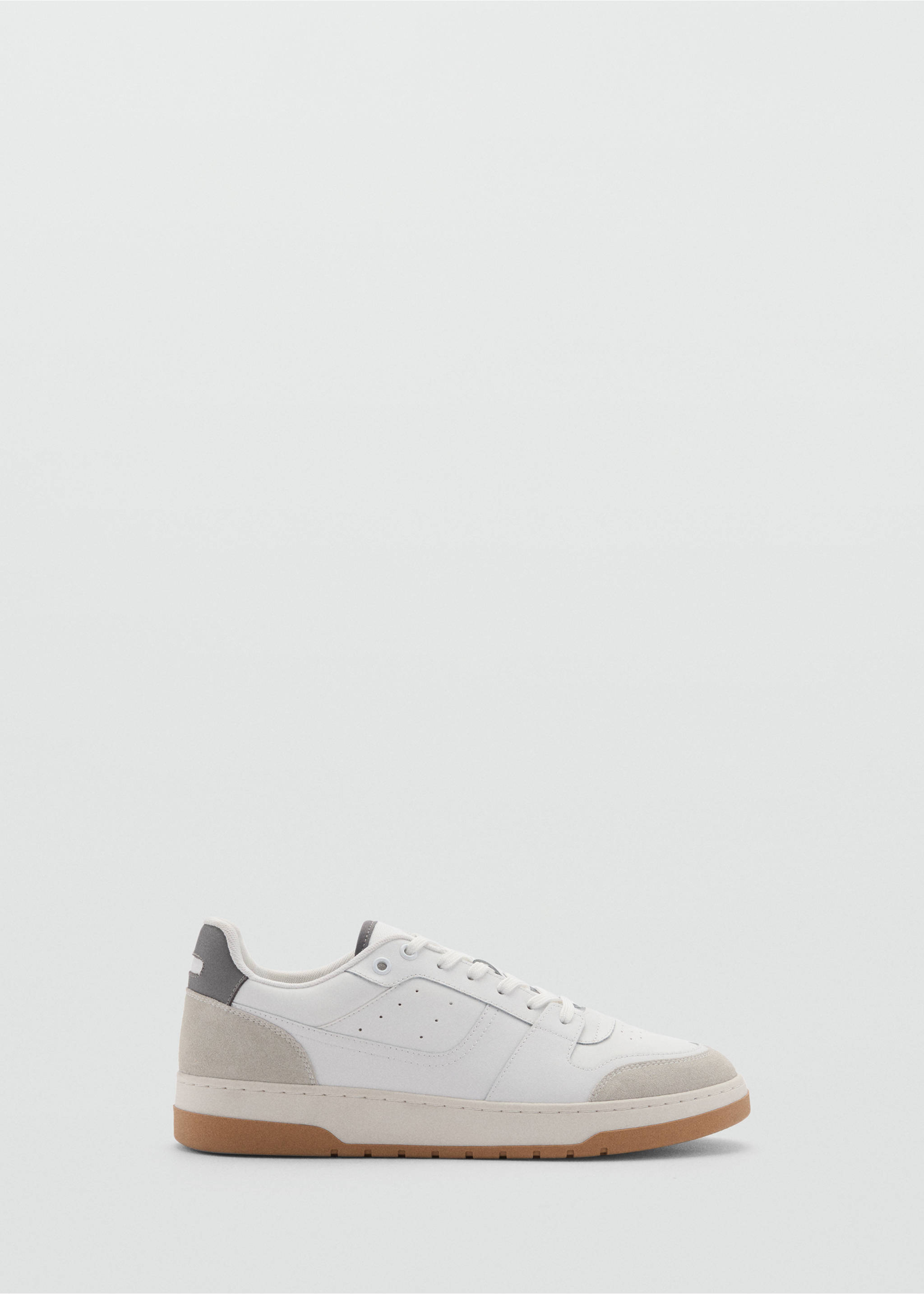 Gecombineerde leren sneakers - Artikel zonder model, Wit. Ref: 77080592-00.