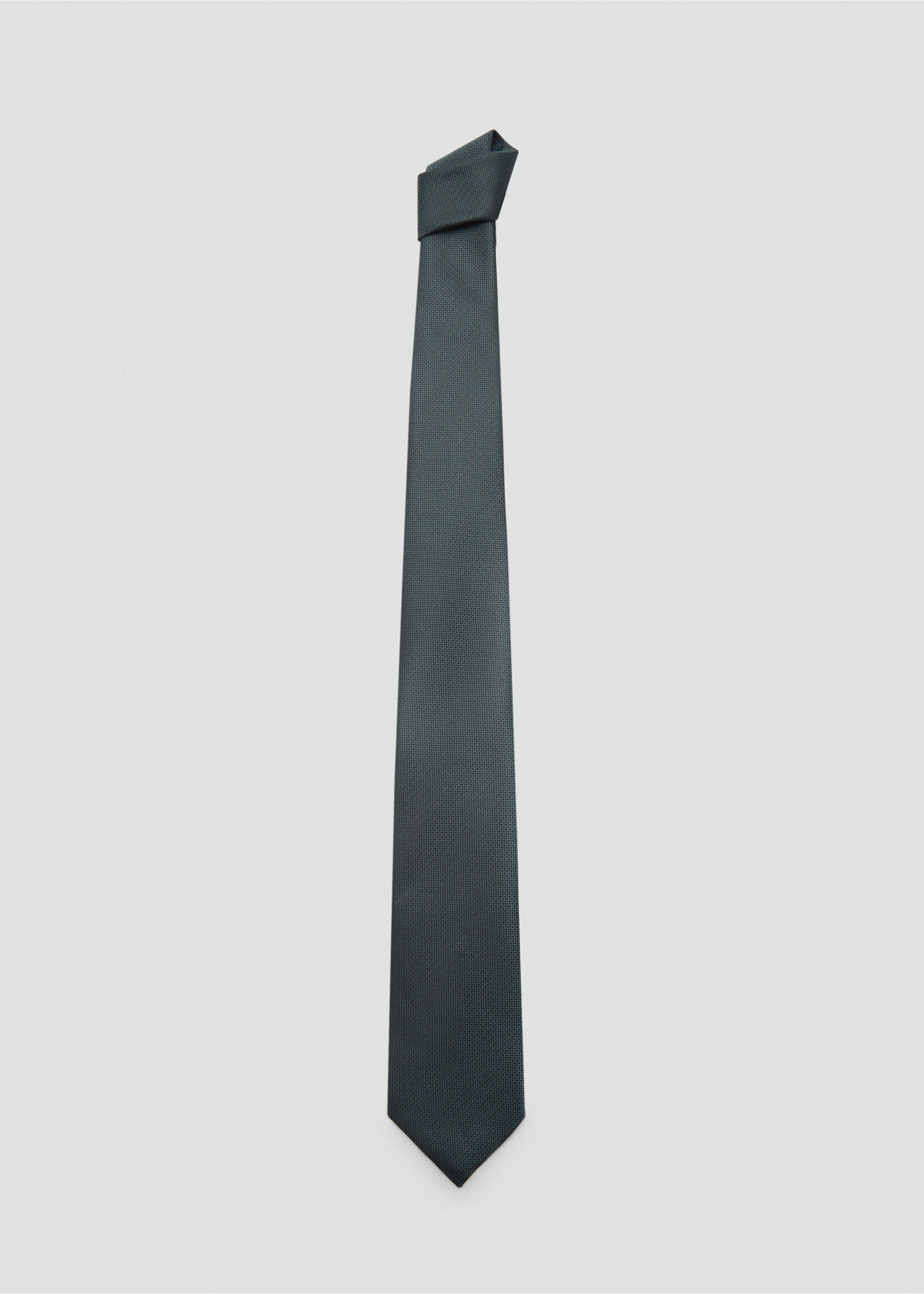 Corbata estructura anti-arrugas - Artículo sin modelo, Verde oscuro. Ref: 77080595-00.