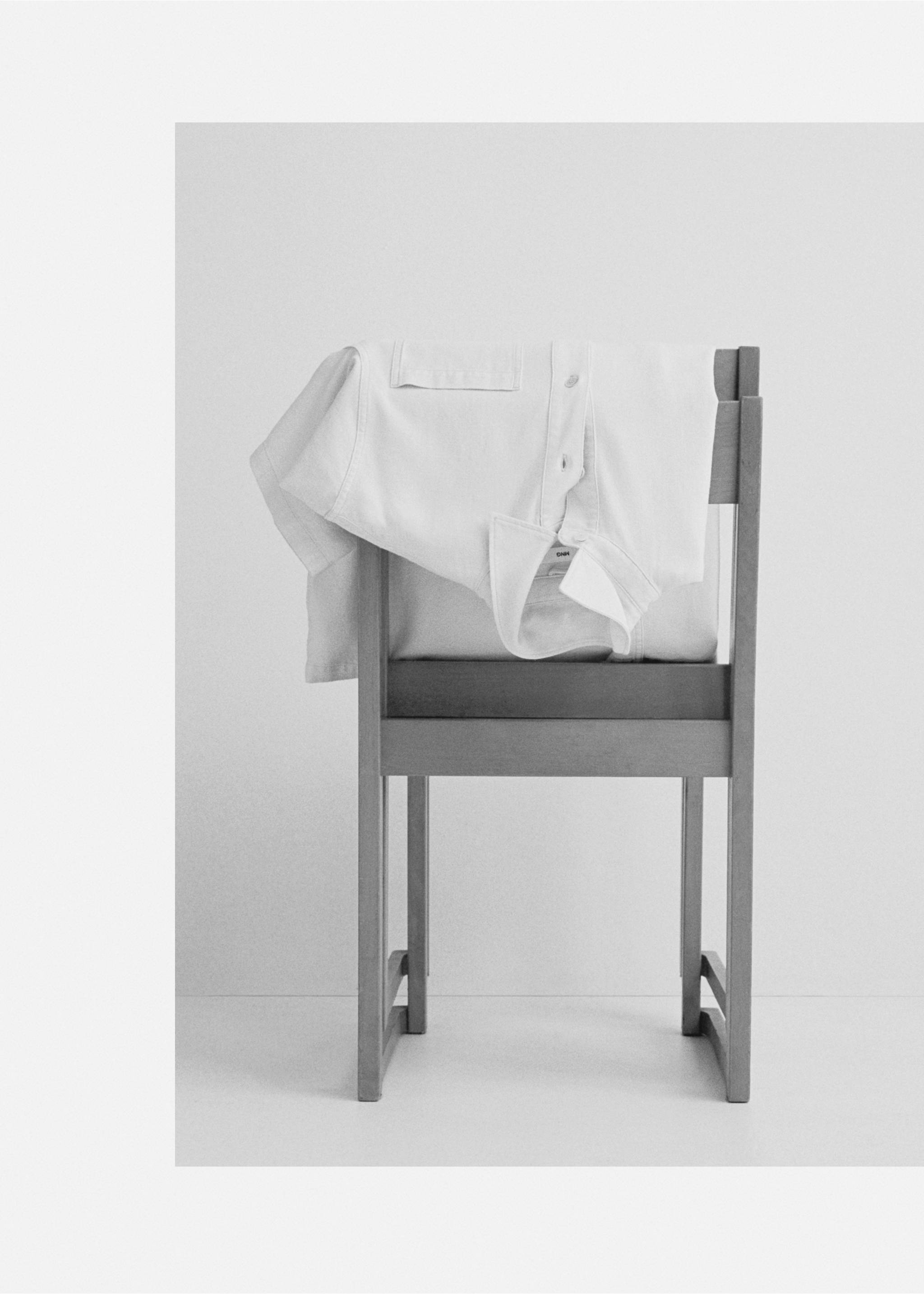 Relaxed-fit polo shirt - Details of the article 3, Off White. Ref: 77080598-00.