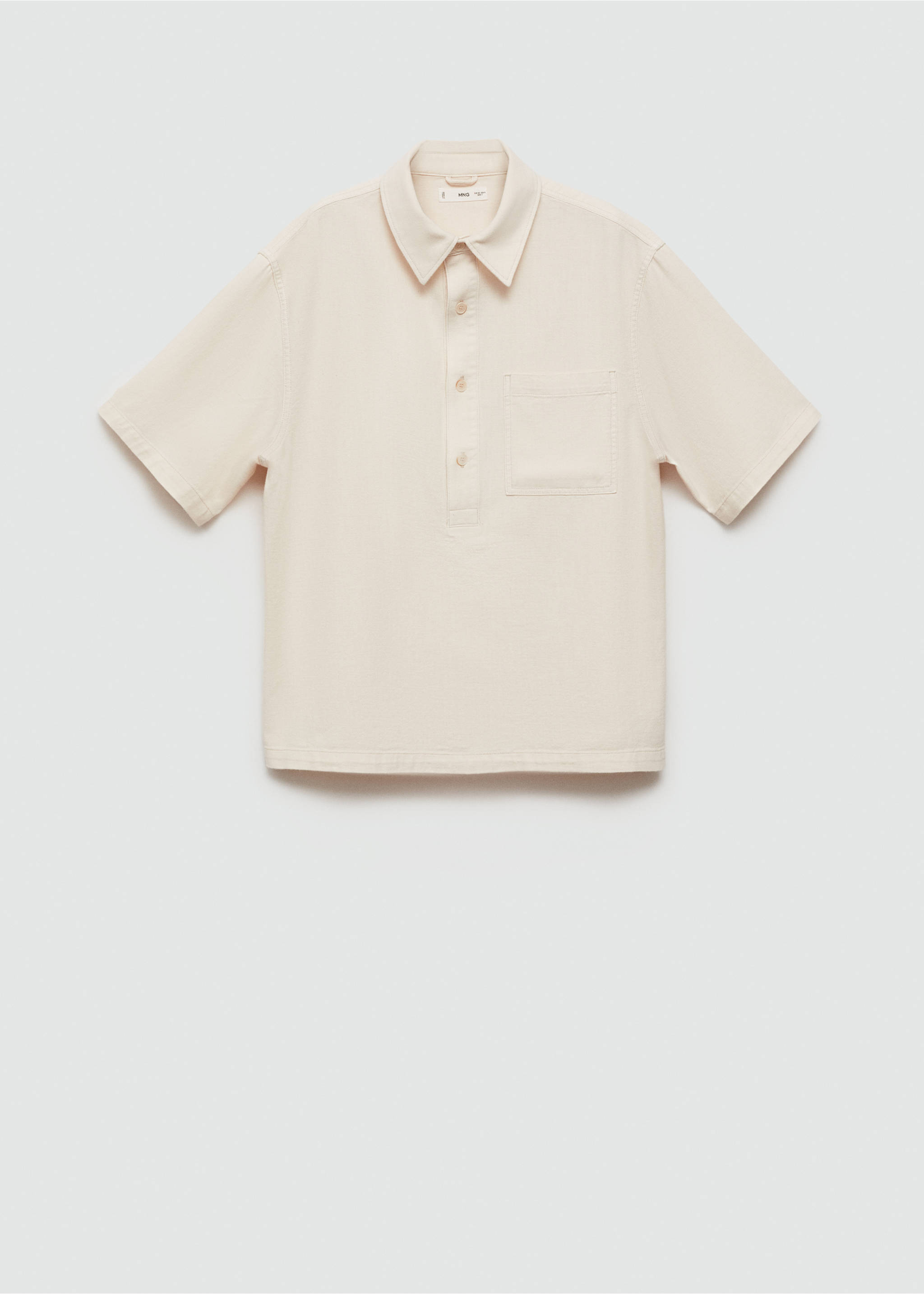 Relaxed-fit polo shirt - Article without model, Off White. Ref: 77080598-00.