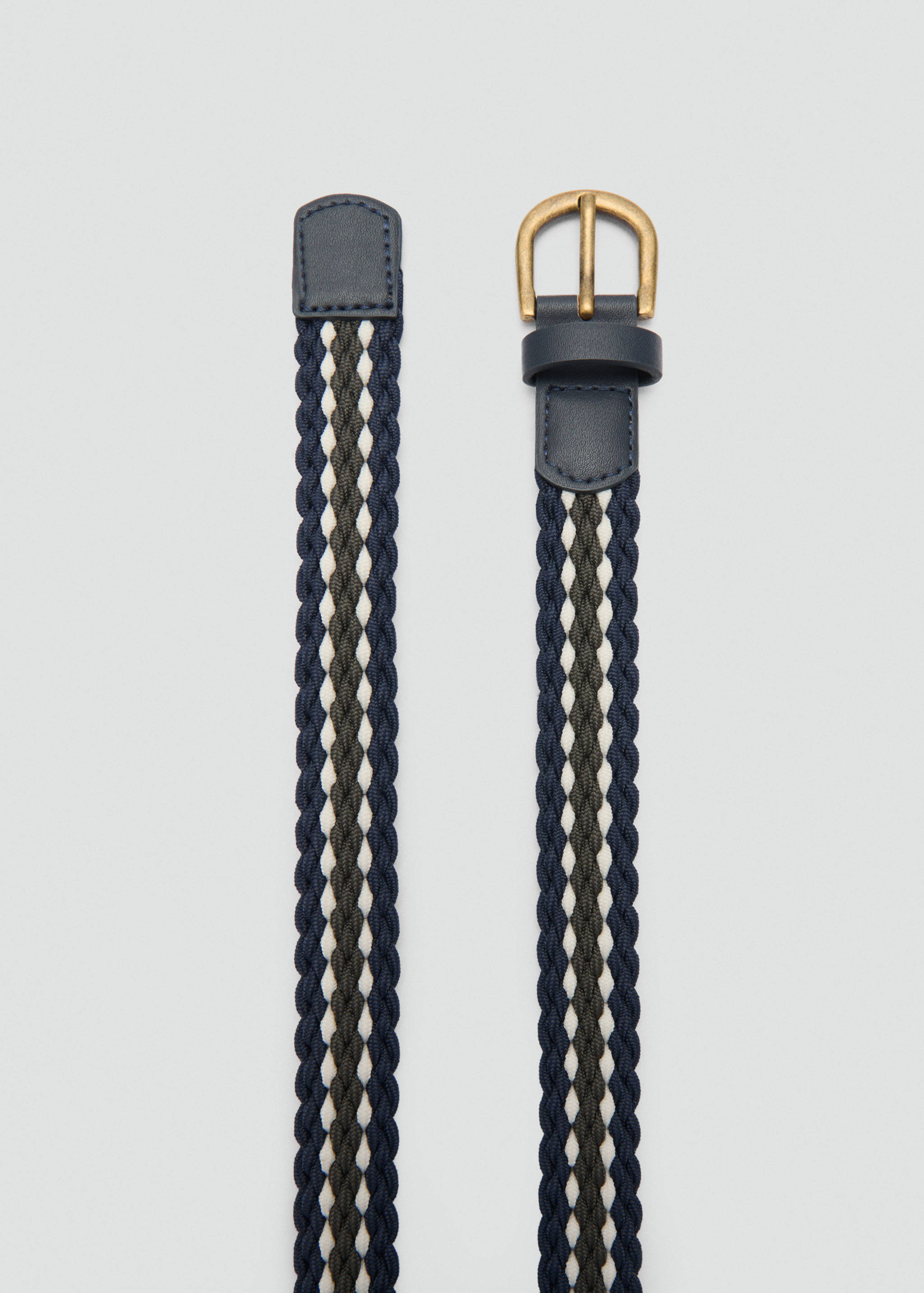 Multicolored braided belt - Details of the article 1