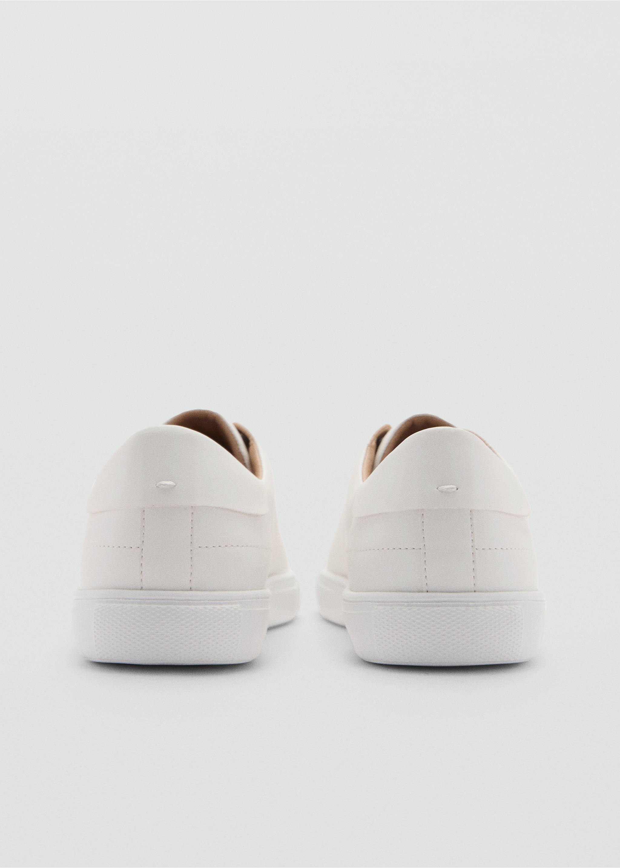 Geschnürte Sneakers mit Einsätzen - Detail des Artikels 1, Weiß. Ref: 77080602-00.