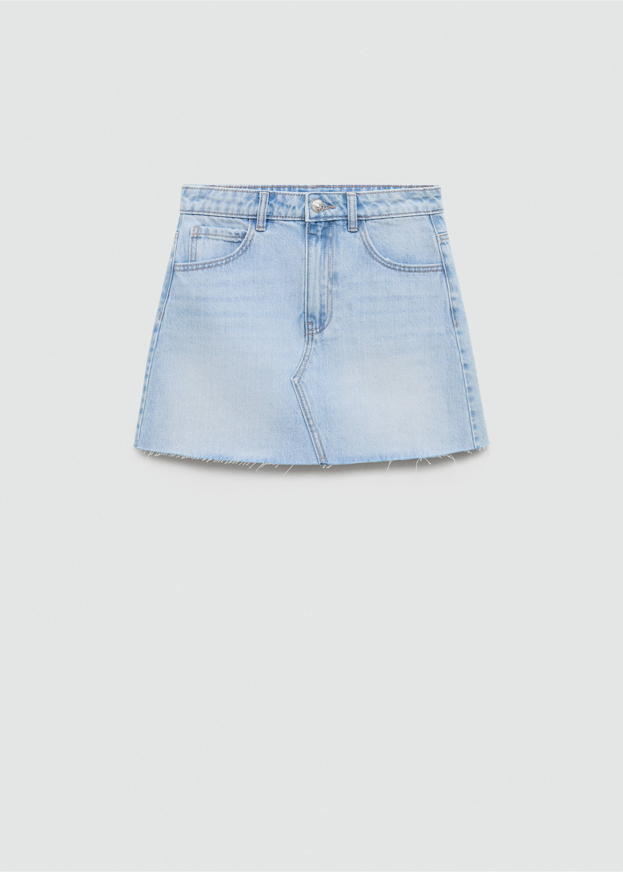 Minifalda vaquera - Artículo sin modelo, Azul claro. Ref: 77080607-00.