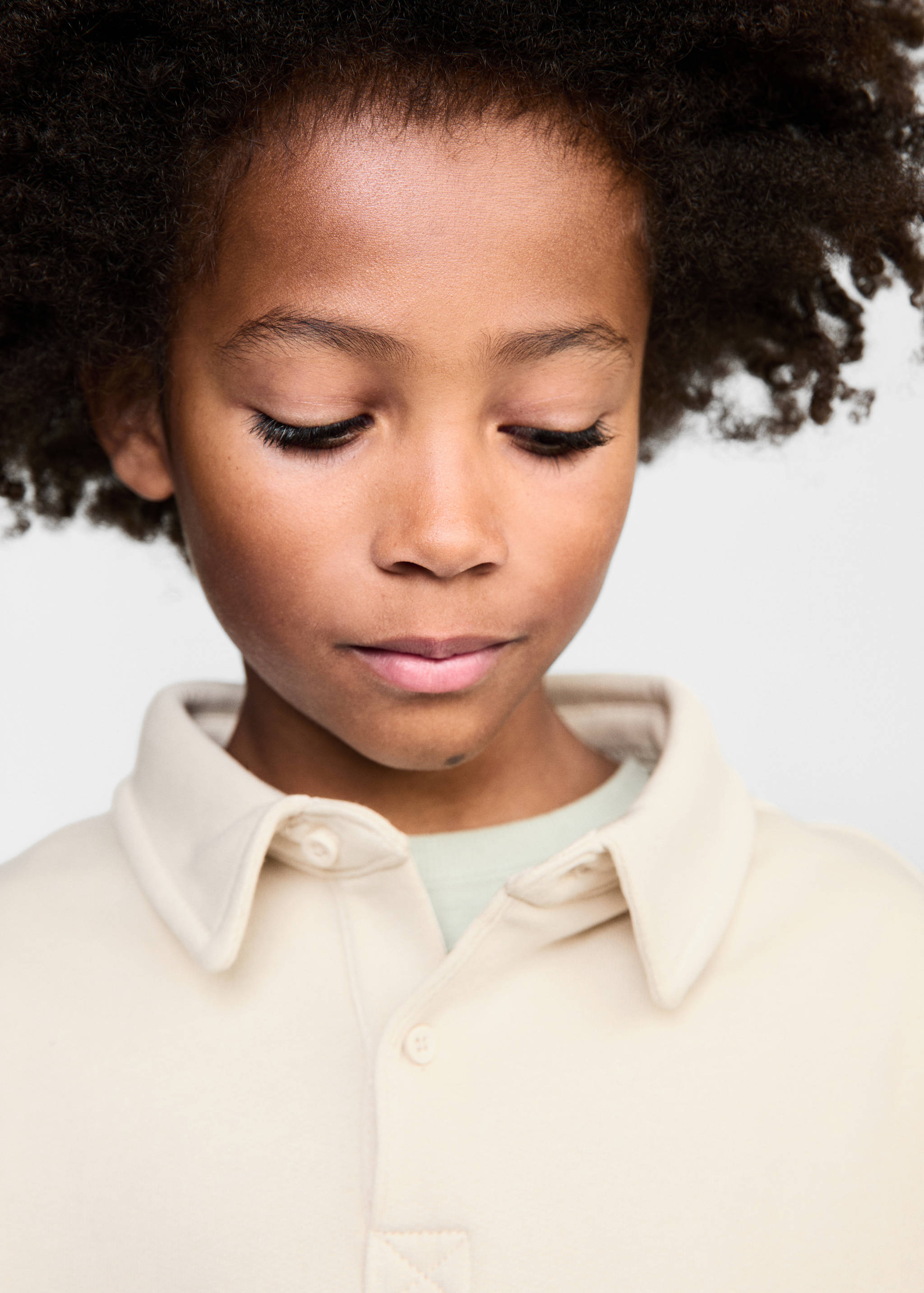 Polo coton à manches longues - Détail de l'article 1