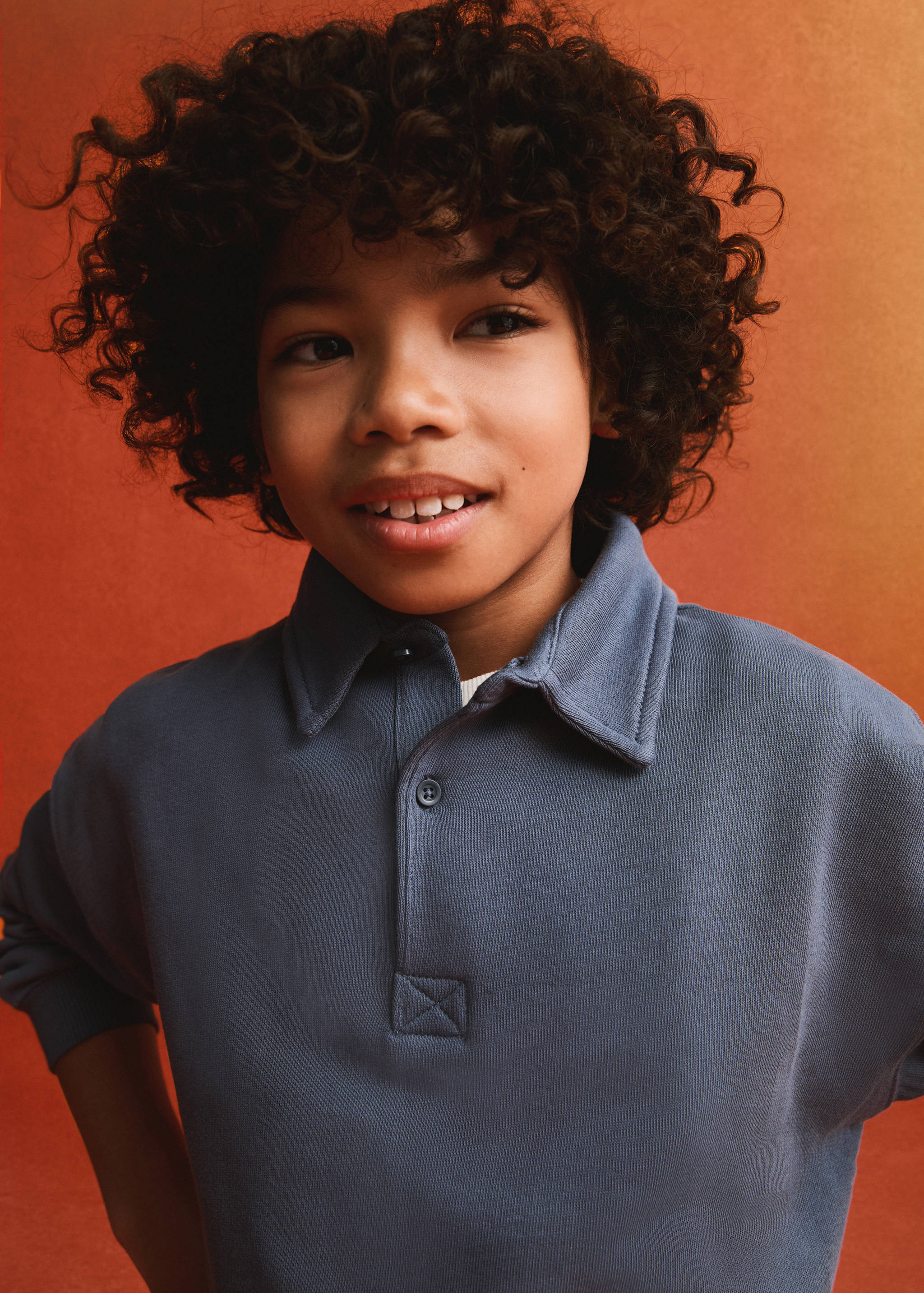 Long sleeves cotton polo - Details of the article 6