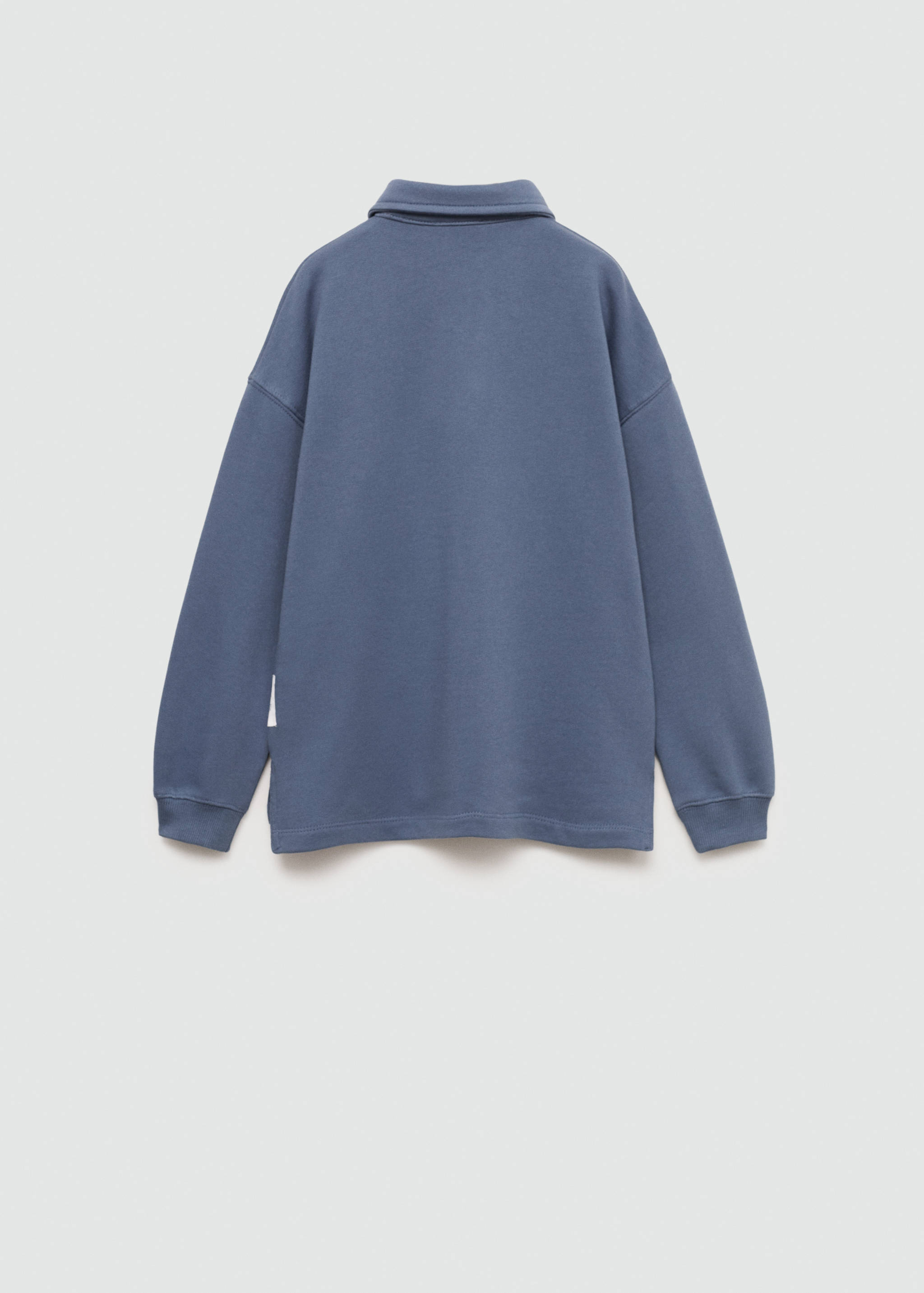 Long sleeves cotton polo - Reverse of the article