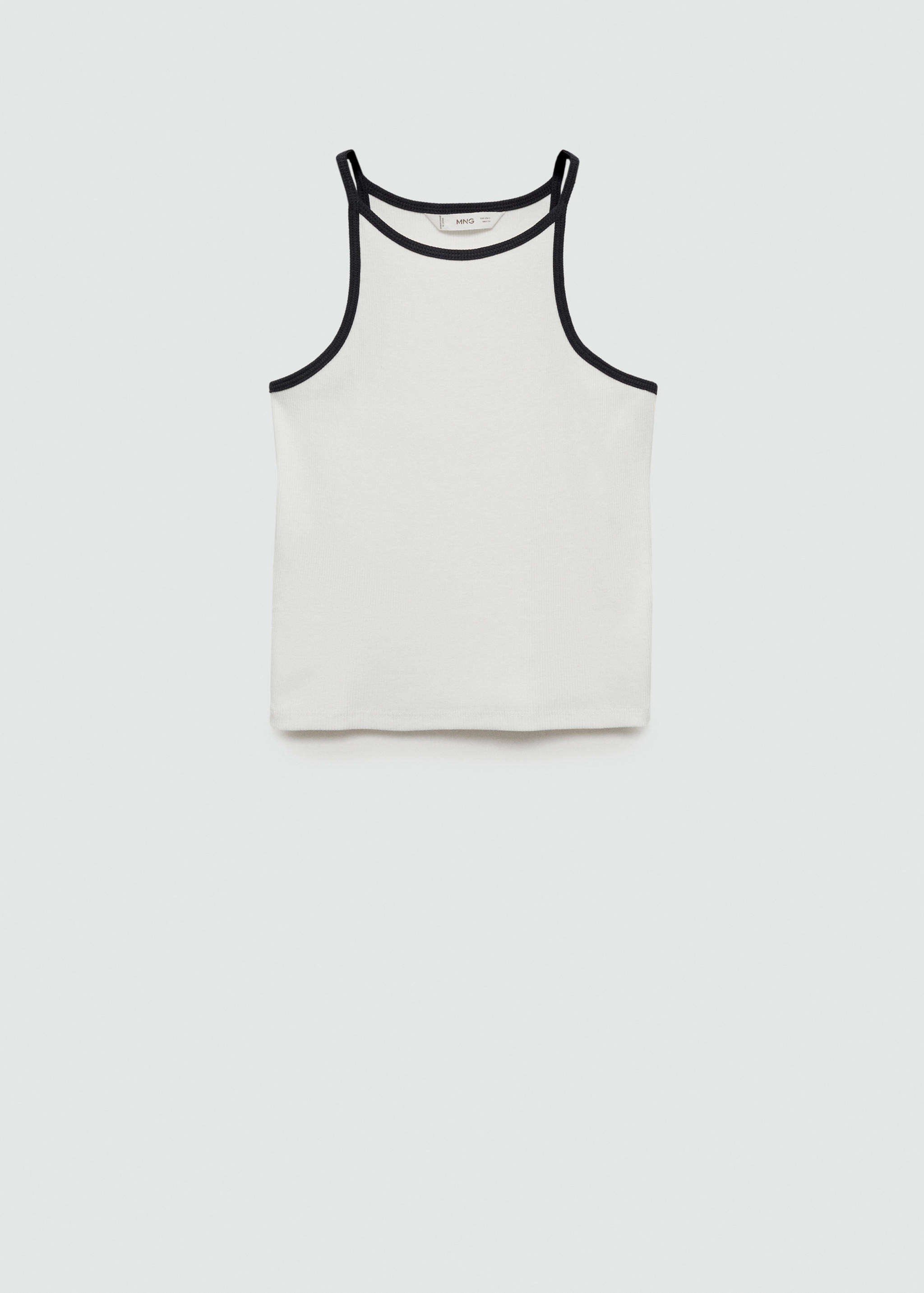Strap cotton T-shirt - Article without model