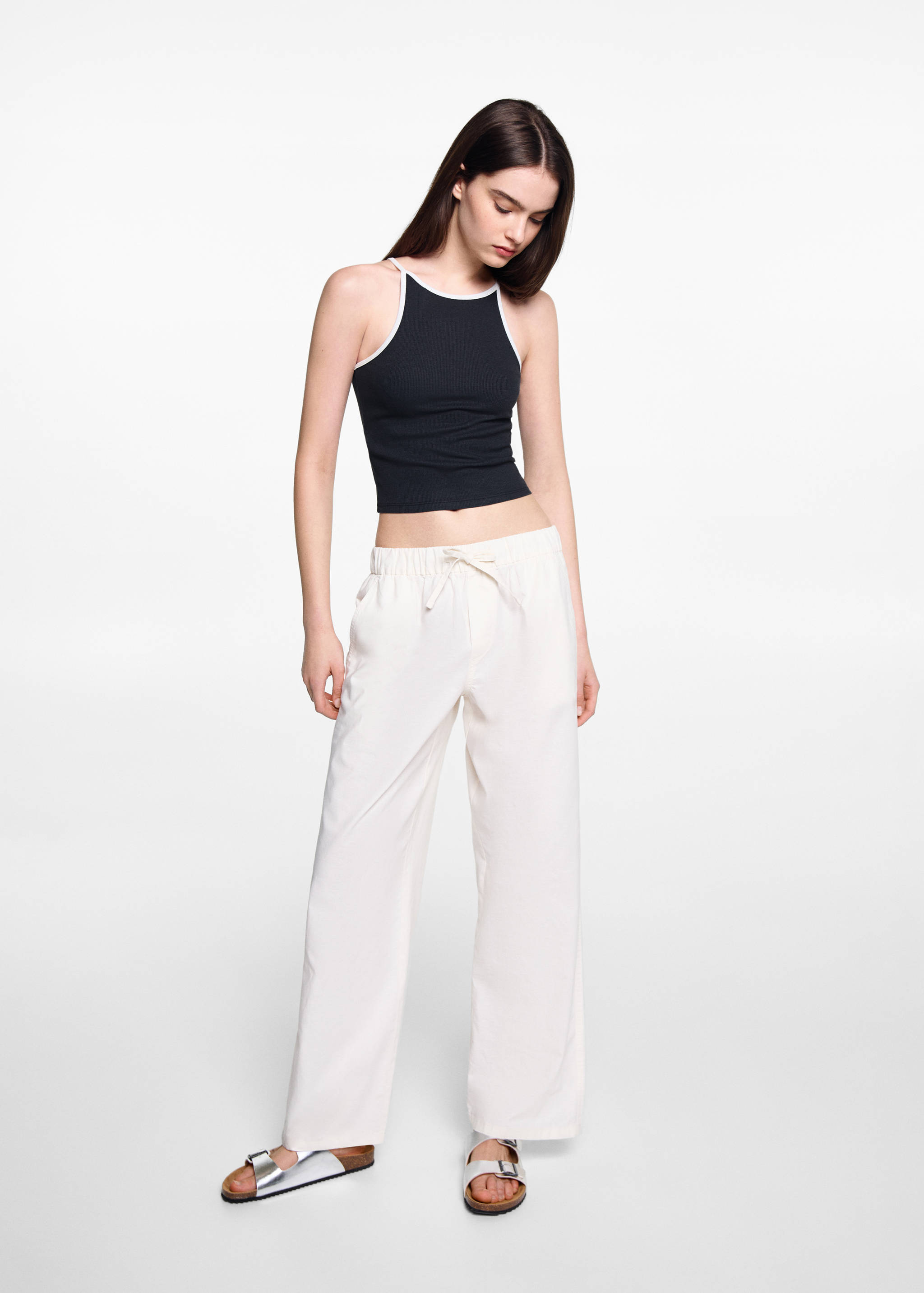 Trägershirt aus Baumwolle - Allgemeine Ansicht