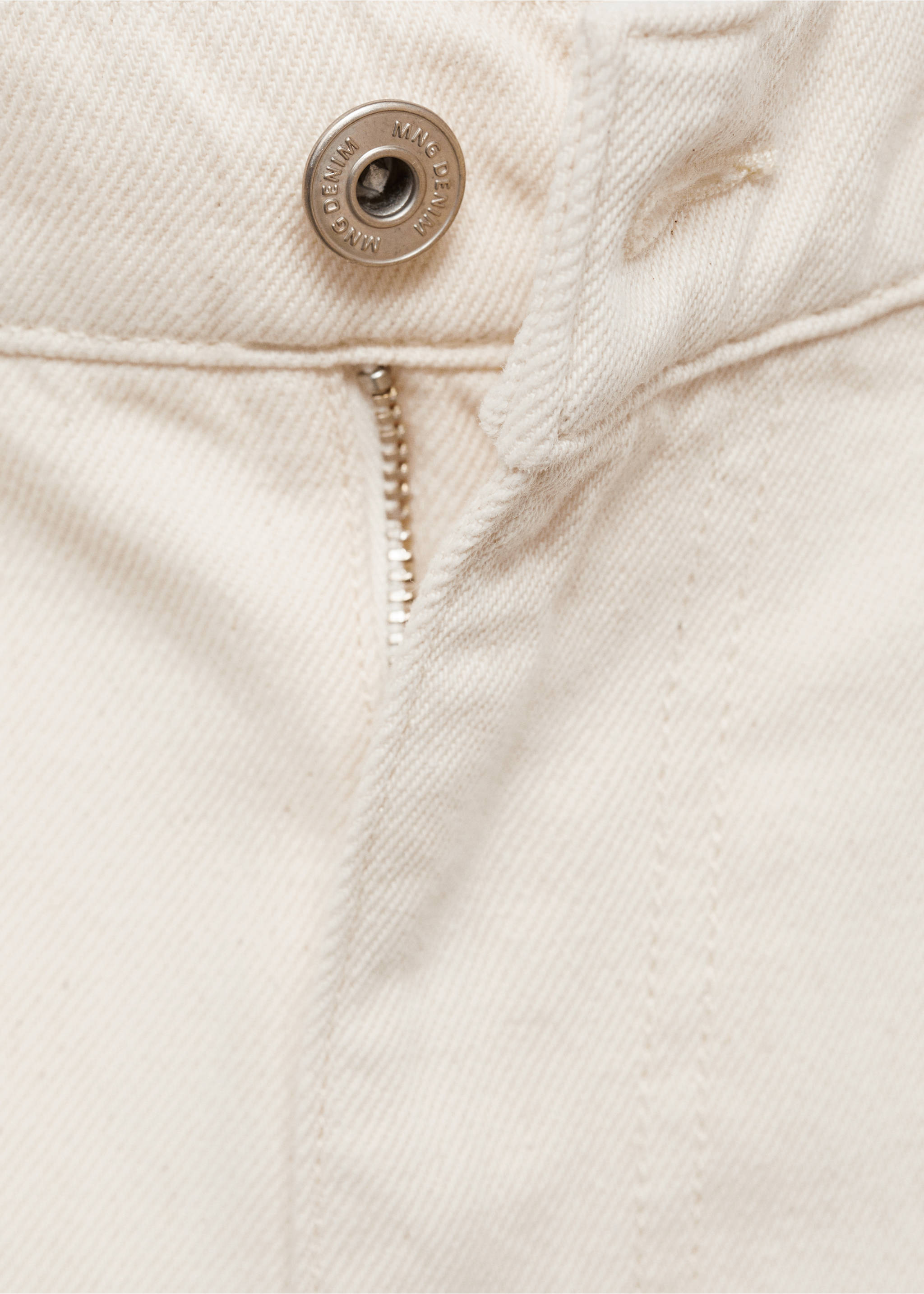 Denim cotton cargo shorts - Details of the article 8, Off White. Ref: 77080619-00.