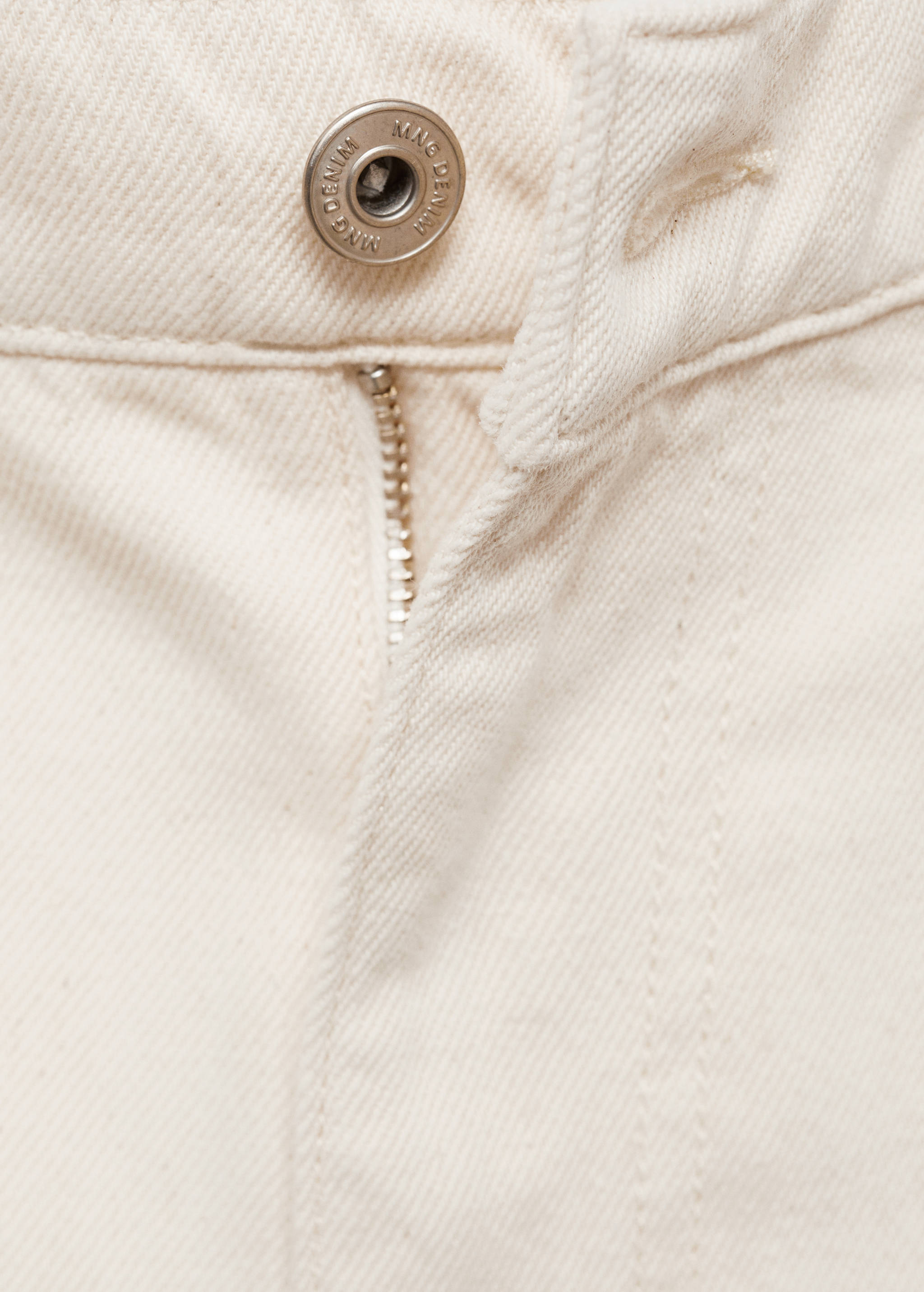 Denim cotton cargo shorts - Details of the article 8