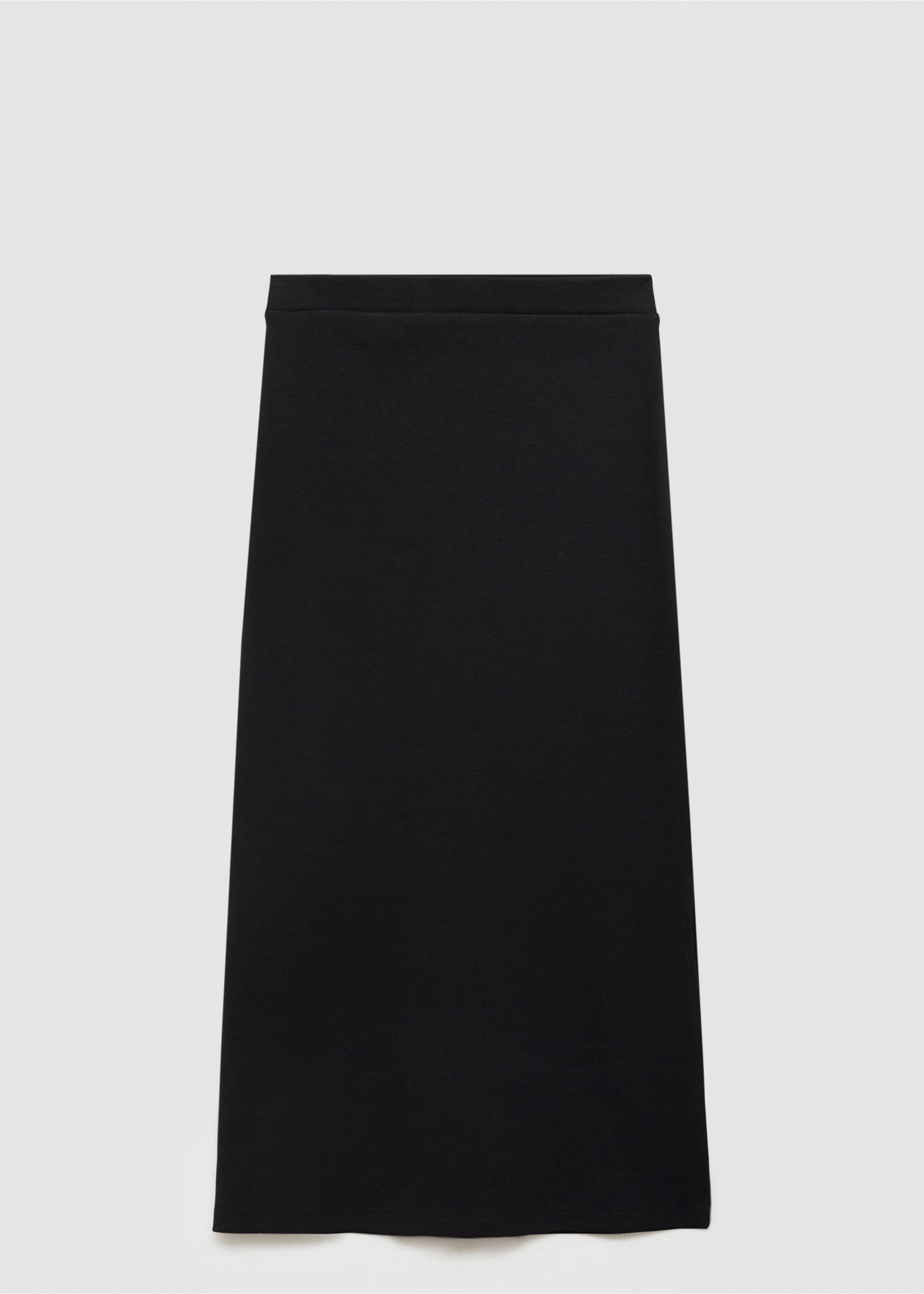 Midi skirt - Article without model, Black. Ref: 77080623-00.