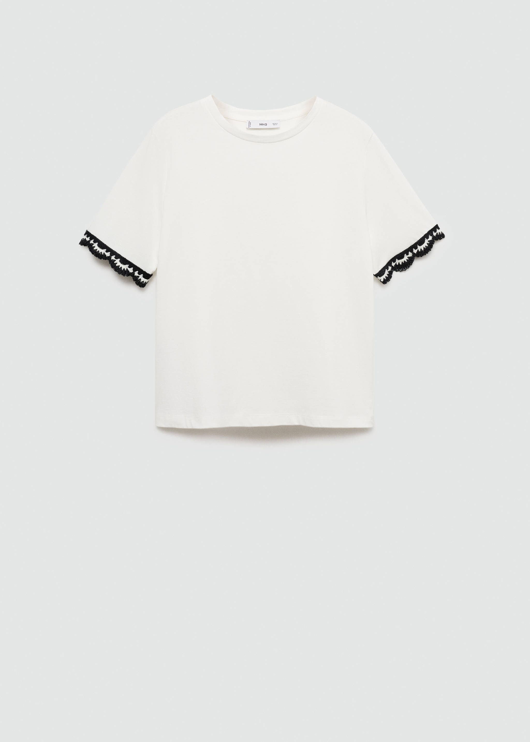 Camiseta mangas detalle crochet - Artículo sin modelo