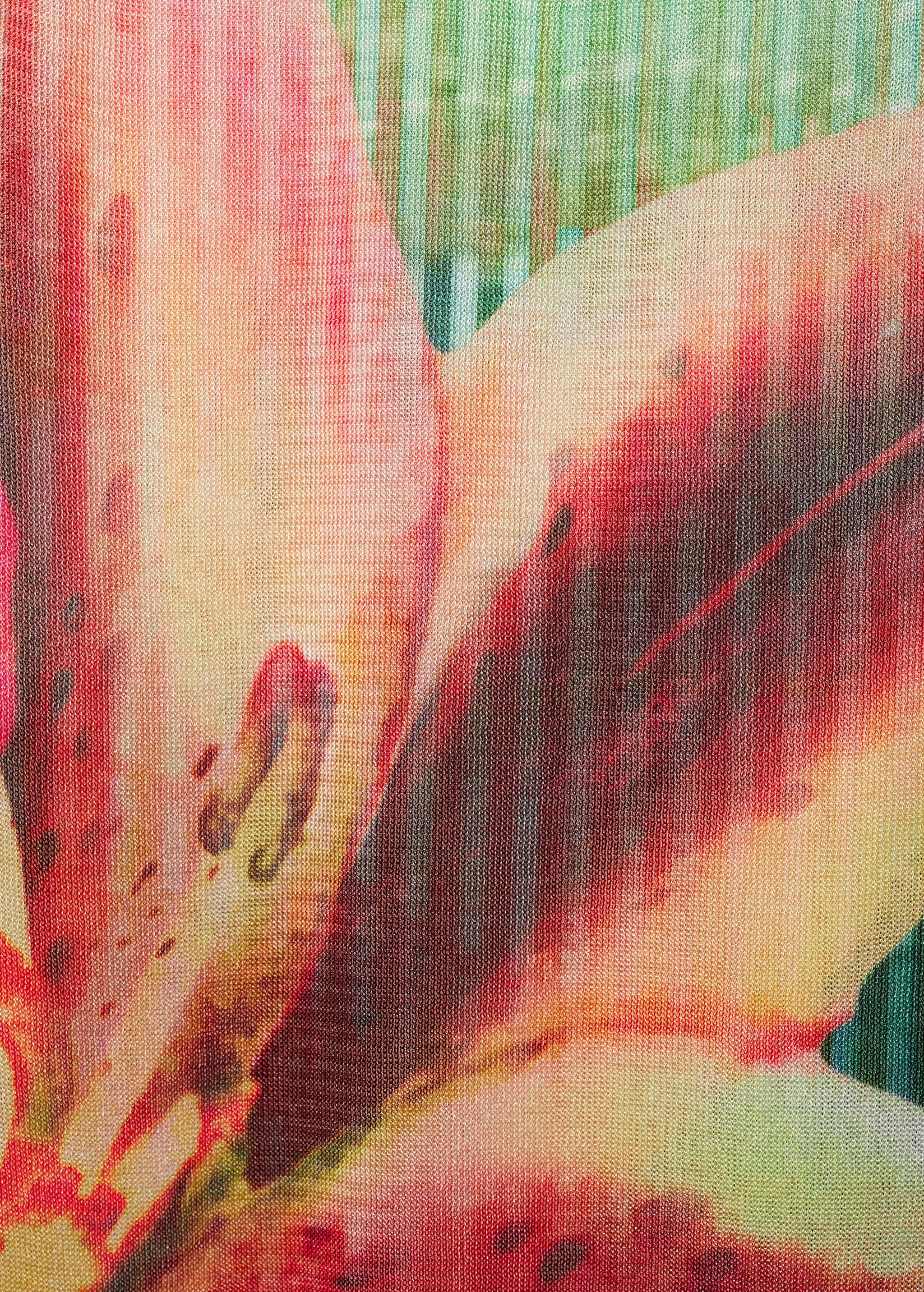 Printed halter-neck dress - Details of the article 8