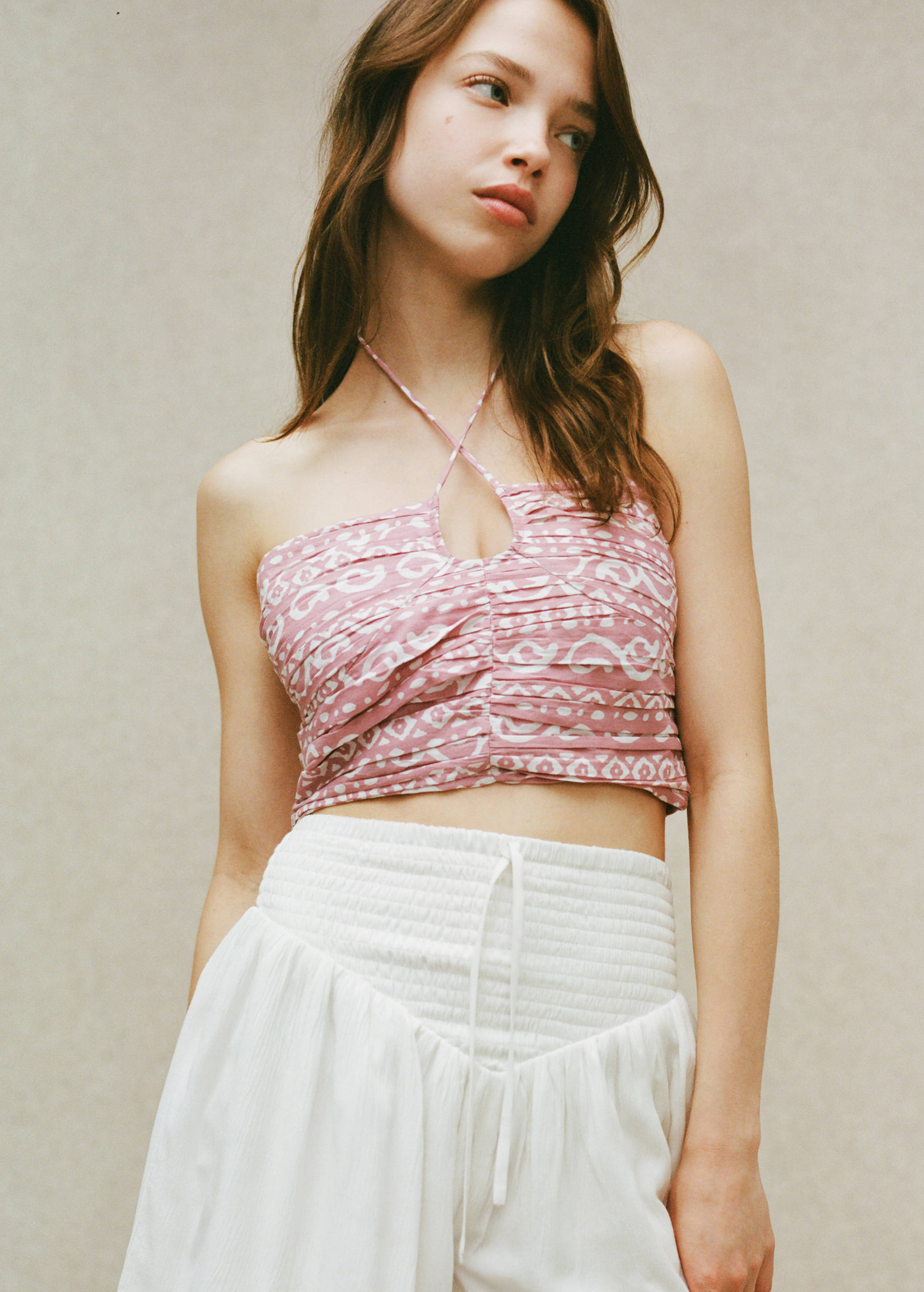 Printed crop top - Details of the article 5