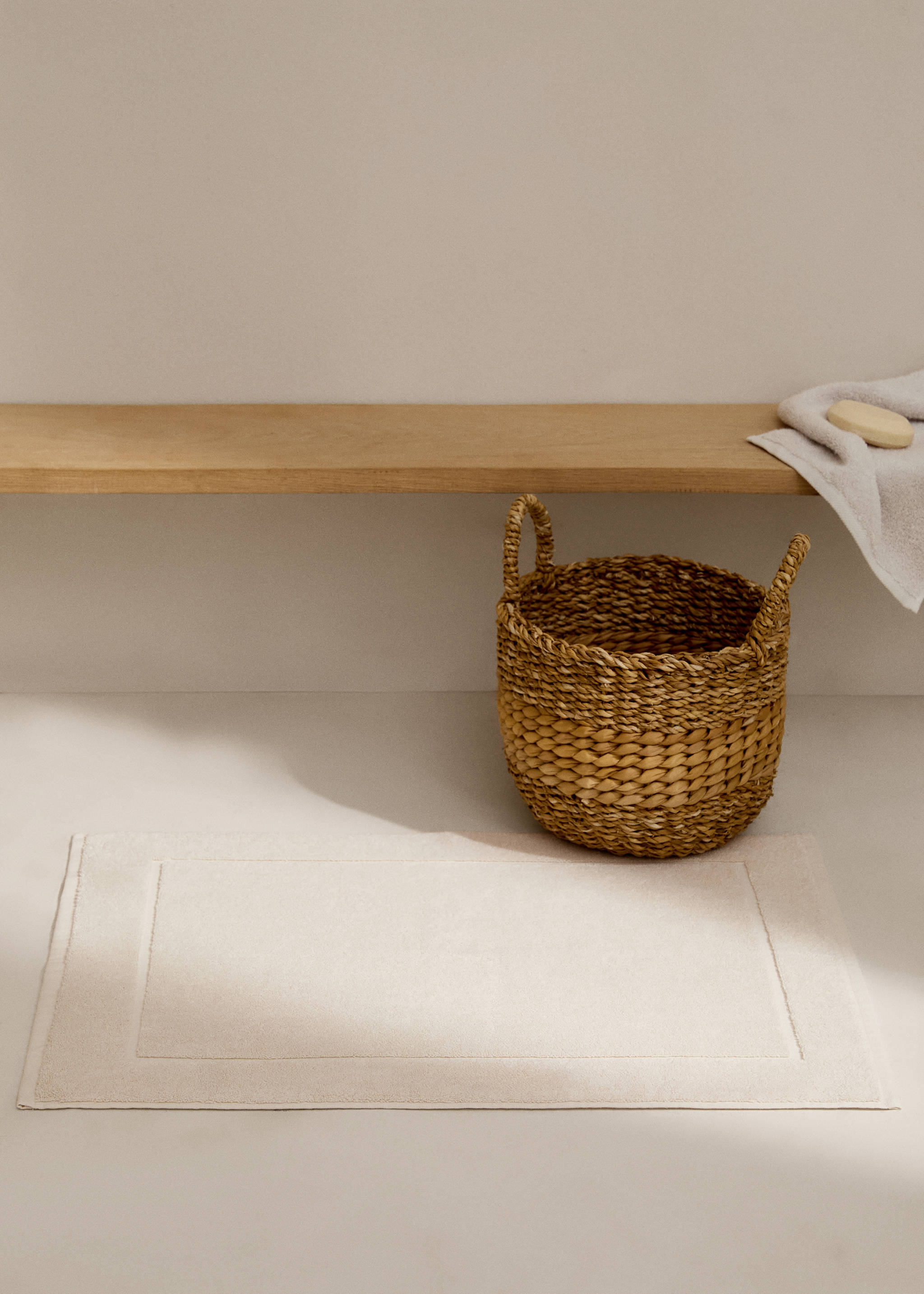 100% cotton bath mat - General plane